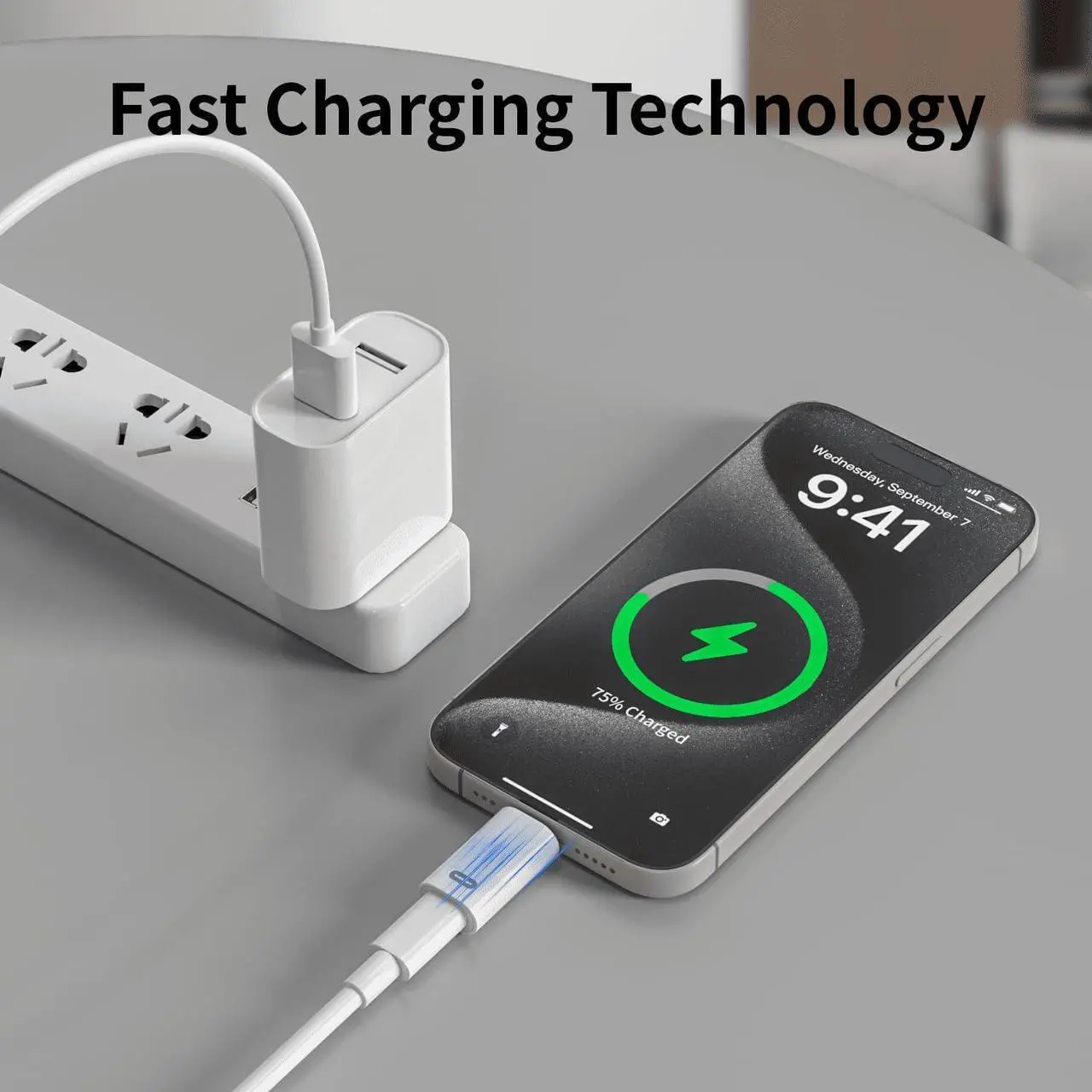 Alt view image 4 of 7 - Lightning Female to USB C Adapter 2 Pack USB C Male to Lightning Adapter Support 35W PD Fast Charging & Transfer Data for iPhone 16 15 Plus Pro Pro Max iPad Air and More Type C Devices-White