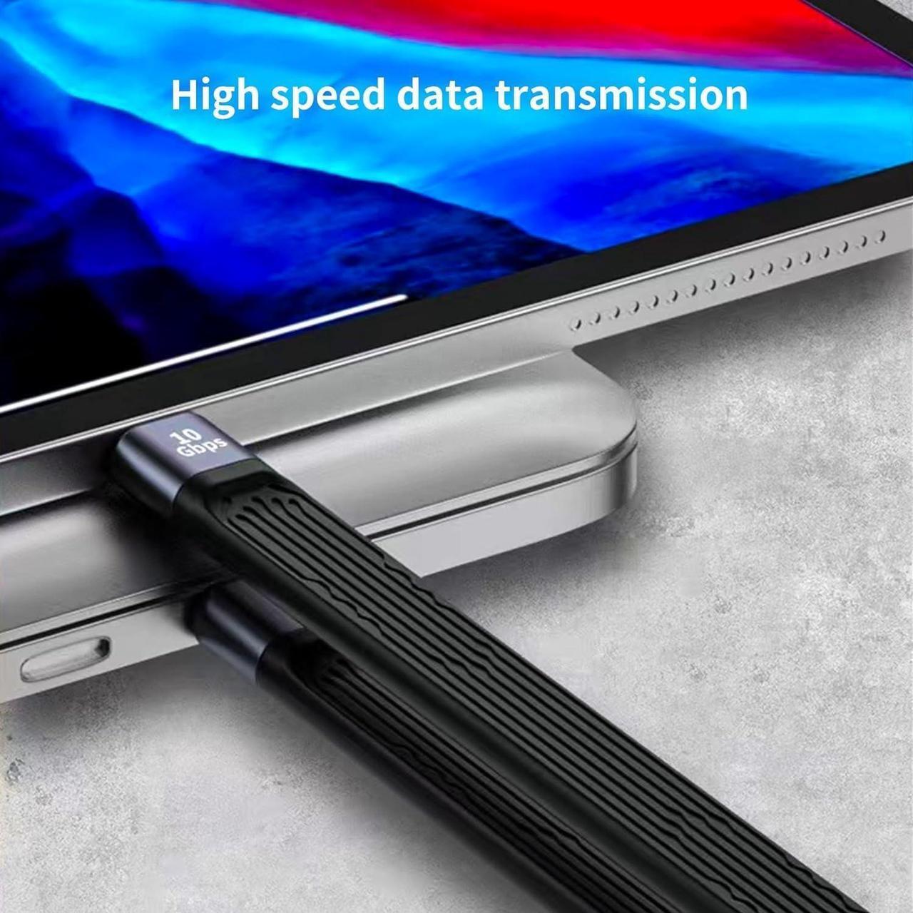 Alt view image 6 of 7 - USB C to USB Adapter USB C Female to USB C Male Adapter 10Gbps USB C Female to USB 3.0 Male Adapter OTG Bidirectional Cable USB C to USB C Adapter Charger Flexible Flat Short Cable for PC TV