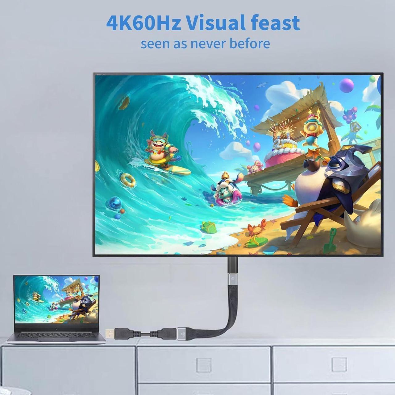 Alt view image 4 of 7 - USB C to USB Adapter USB C Female to USB C Male Adapter 10Gbps USB C Female to USB 3.0 Male Adapter OTG Bidirectional Cable USB C to USB C Adapter Charger Flexible Flat Short Cable for PC TV