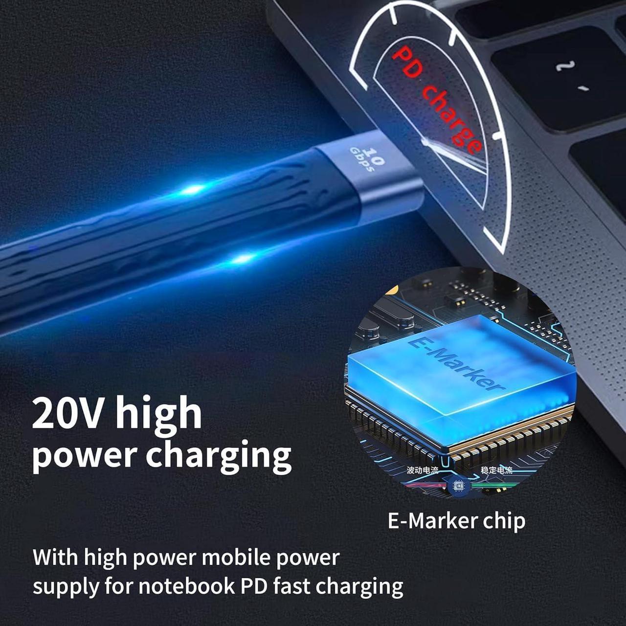 Alt view image 5 of 7 - USB C to USB Adapter USB C Female to USB C Male Adapter 10Gbps USB C Female to USB 3.0 Male Adapter OTG Bidirectional Cable USB C to USB C Adapter Charger Flexible Flat Short Cable for PC TV