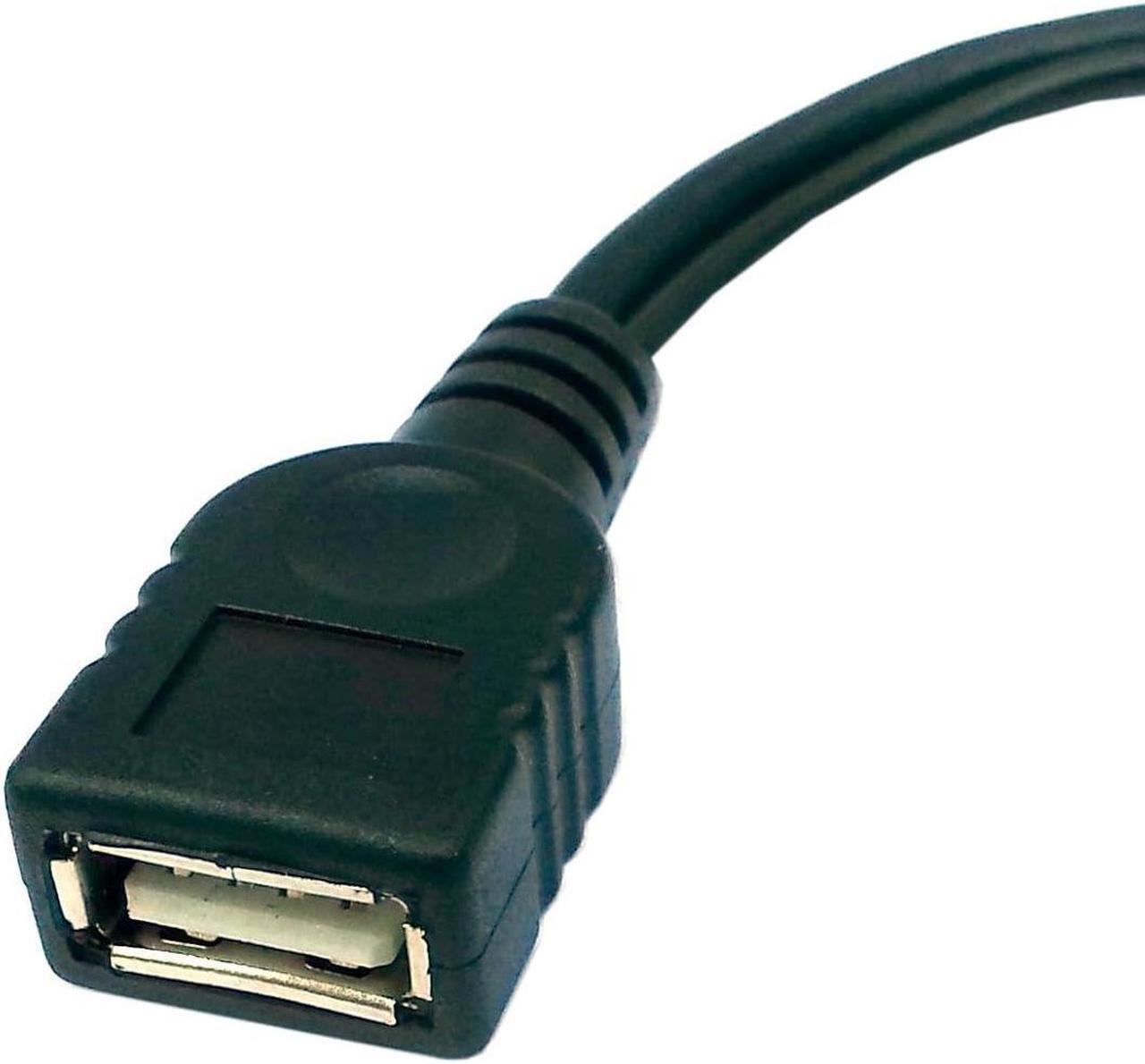 Alt view image 3 of 7 - USB 2.0 to Micro USB OTG Cable with Micro USB Power Supply Port