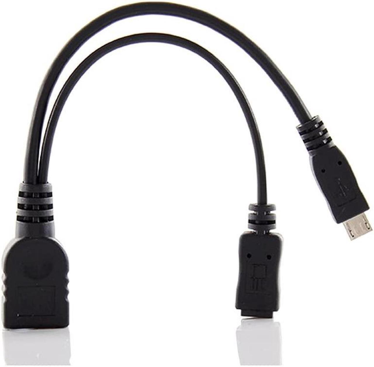 Alt view image 7 of 7 - USB 2.0 to Micro USB OTG Cable with Micro USB Power Supply Port