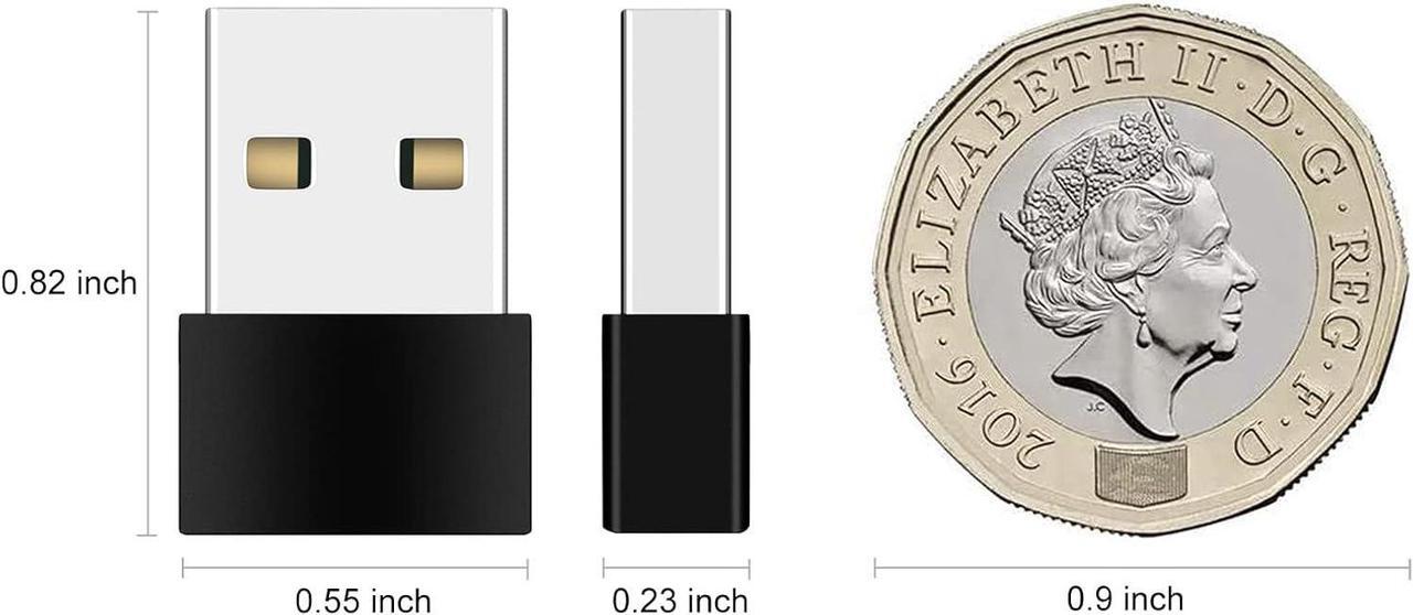 Alt view image 7 of 7 - USB C to USB Adapter 3 Pack USB C Female to USB A Male Adapter USB Type C Female to USB OTG Connector Compatible with MacBook Pro iPhone Laptops Power Banks Galaxy Black