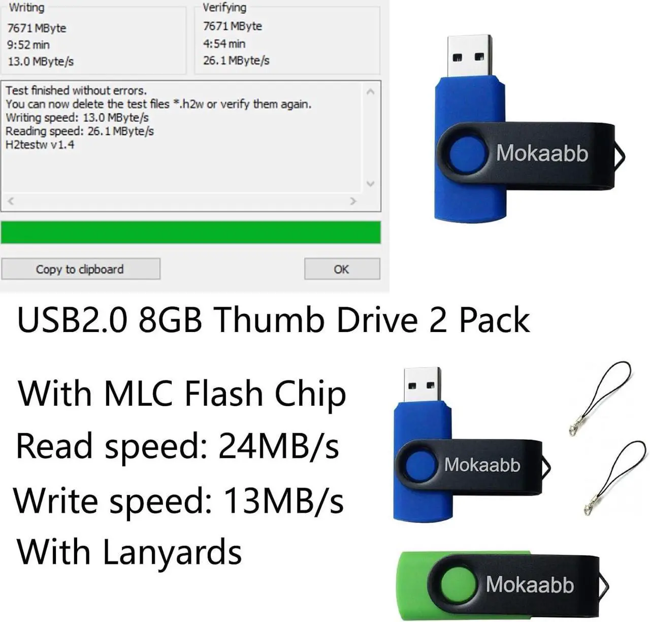 Alt view image 2 of 4 - USB 8GB Thumb Drive 2 Pack USB2.0 Flash Drive 8GB Bulk Pack 8GB USB Flash Drive 2 Pack USB Flash Drives 8GB Pen Drive USB Drive