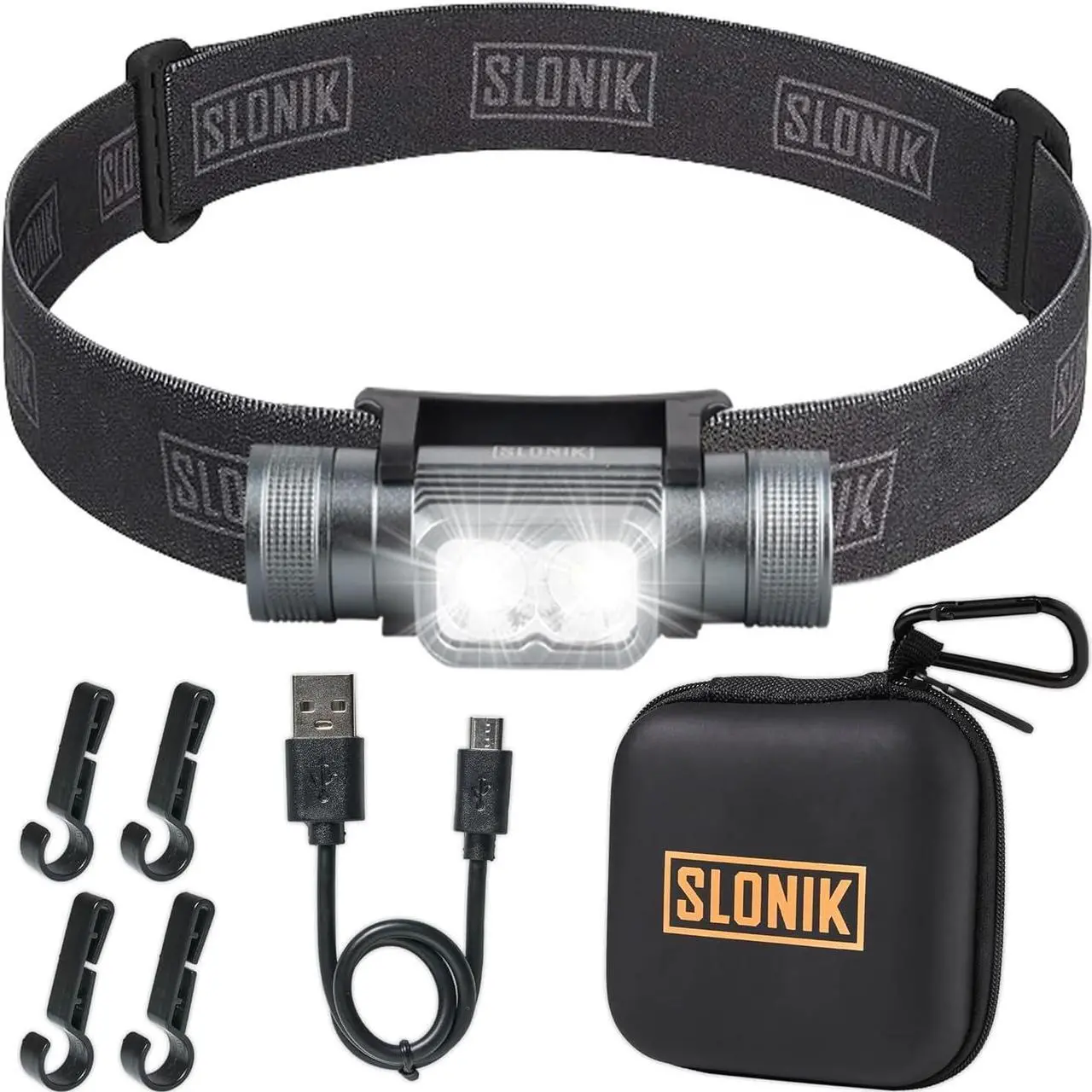 Main image of Headlamp Rechargeable - 1000 Lumen LED USB Rechargeable Headlight - IPX4 Waterproof Head Lamp with Bright 60 ft Flashlight Beam - Hiking & Outdoor Camping Gear Black