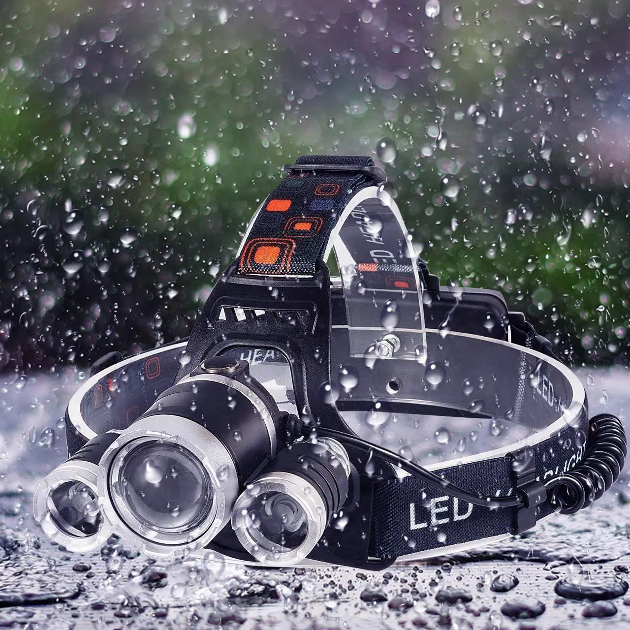 Alt view image 4 of 6 - Led Rechargeable Headlamps for Adults Rechargeable Led Headlamp Running Head Lights for Forehead Camping Headlamps for Adults Head Lamps Led Rechargeable Super Bright Hunting Headlamp Rechargeable