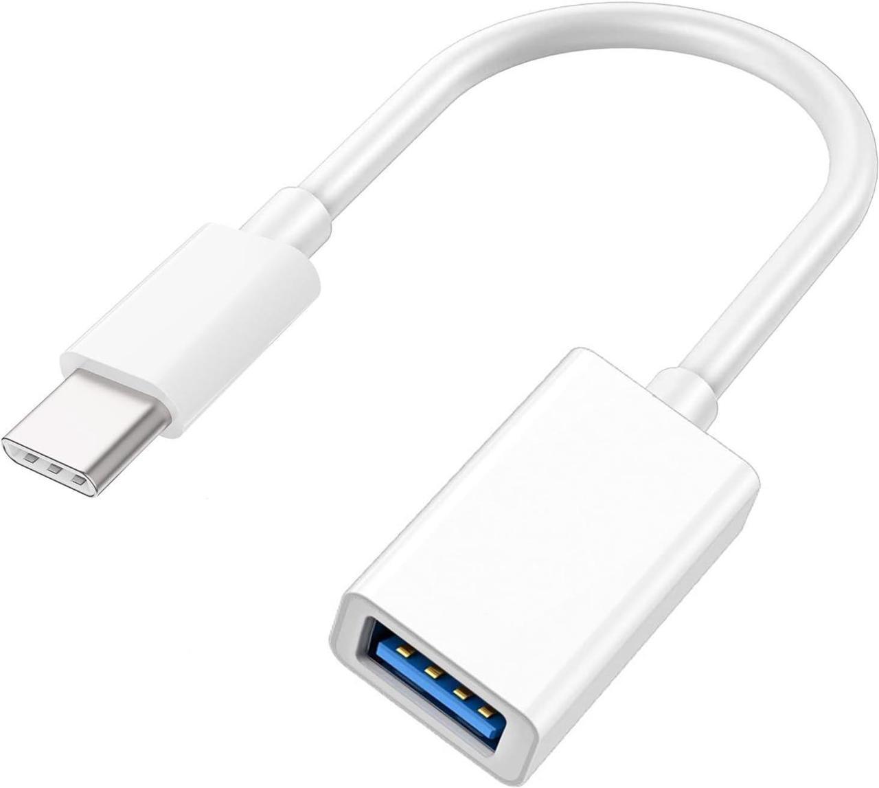 Main image of USB-C to USB Adapter for iPhone 15 Pro Max MacBook Pro Air 2023 iMac iPad Mini Pro  MFi Certified USB OTG Cable Converter Support Camera Card Reader USB Flash Drive MIDI Keyboard (White)