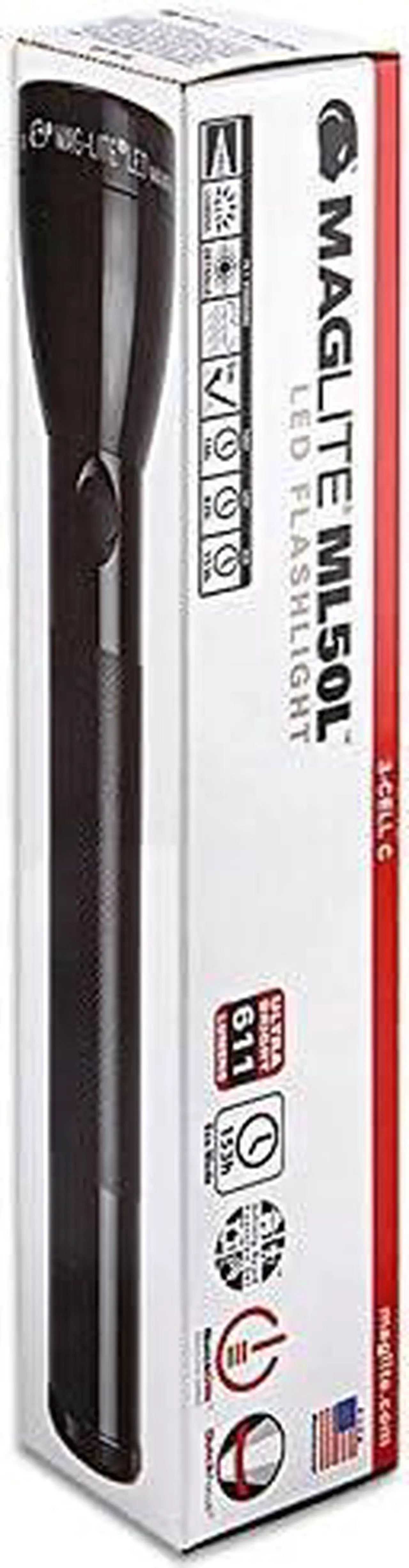 Alt view image 3 of 3 - Maglite ML50L LED 3-Cell c Flashlight in Display Box Black
