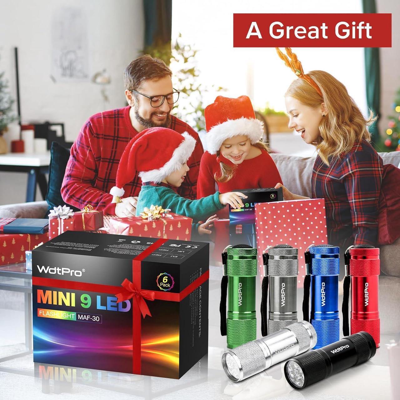 Alt view image 7 of 7 - LED Mini Flashlights Super Bright Flashlight with Lanyard Assorted Colors - Best Tac Torch Light for Kids Night Reading Power Outages Camping(6 Pack)