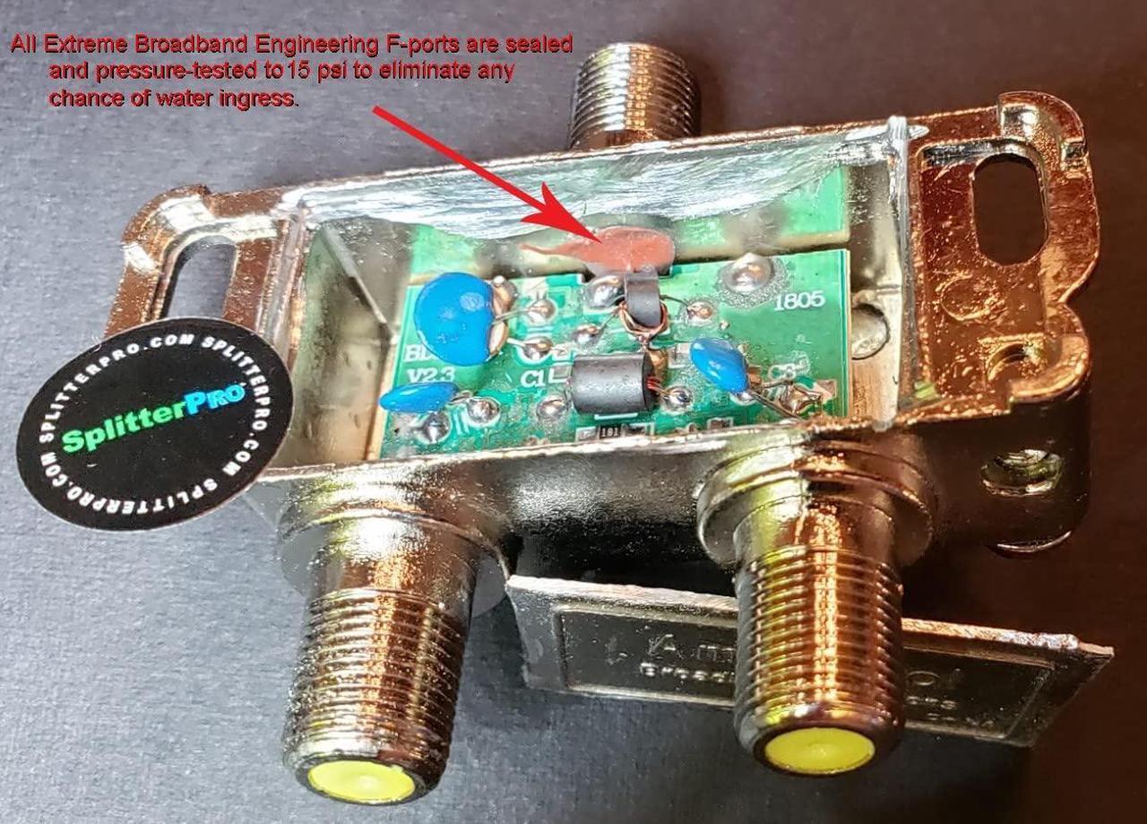 Alt view image 5 of 7 - Digital Splitters Professionals Install Every Day Across The U. S. A. 2-Way Coaxial Cable Splitter 1+ GHz for HDTV/4K/8K TV High Speed Internet (Not for Satellite Dish Connections.)