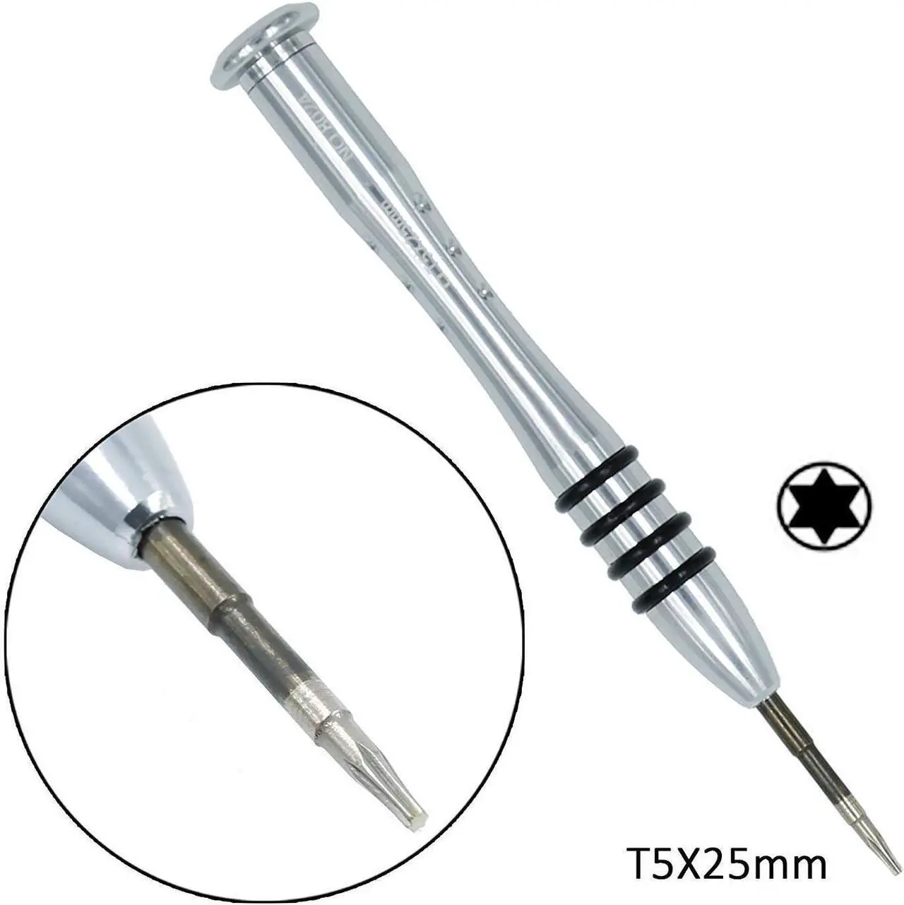 Alt view image 2 of 6 - 6 Pieces Screwdriver Tool Kit 1.2mm 5-Point P5 Pentalobe + 6-Point T5 Torx + 1.5mm PH000 Phillips Screwdriver for Repair MacBook Air 13 15and Pro Retina Display