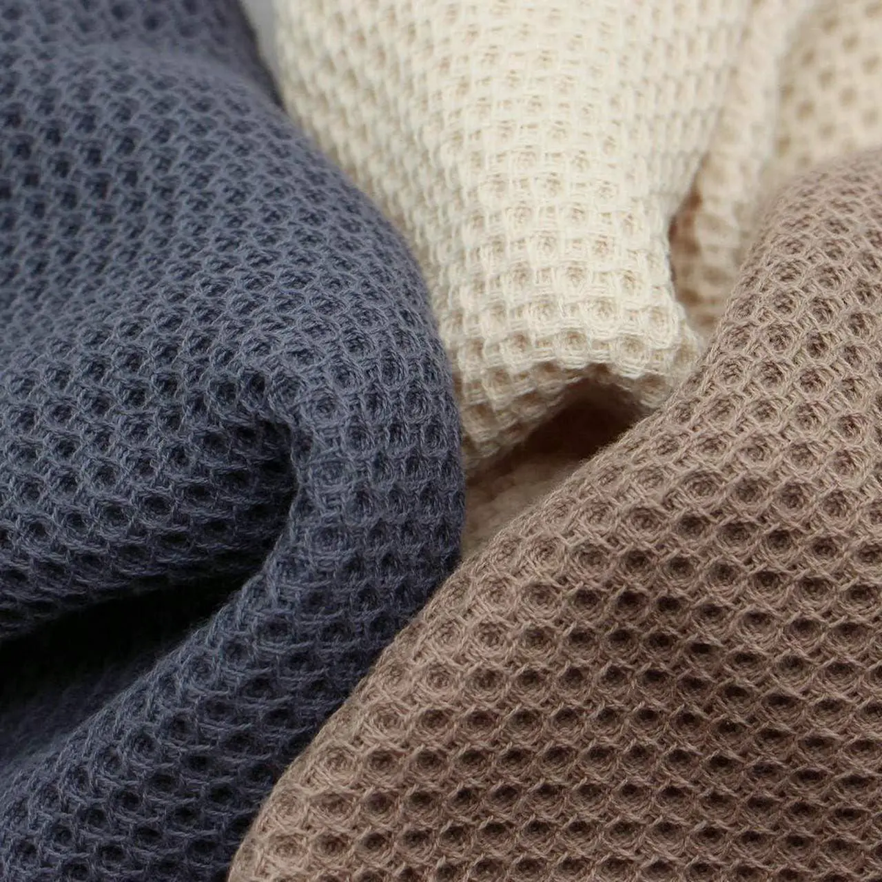 Alt view image 5 of 7 - MiasDream Natural Cotton Tidy Dish Cloths Rags Waffle Weave Kitchen Towels and Dishcloths Sets Soft and Absorbent Hand Towel Washcloths 12inchx12inch 6 Pack (Multi Color)