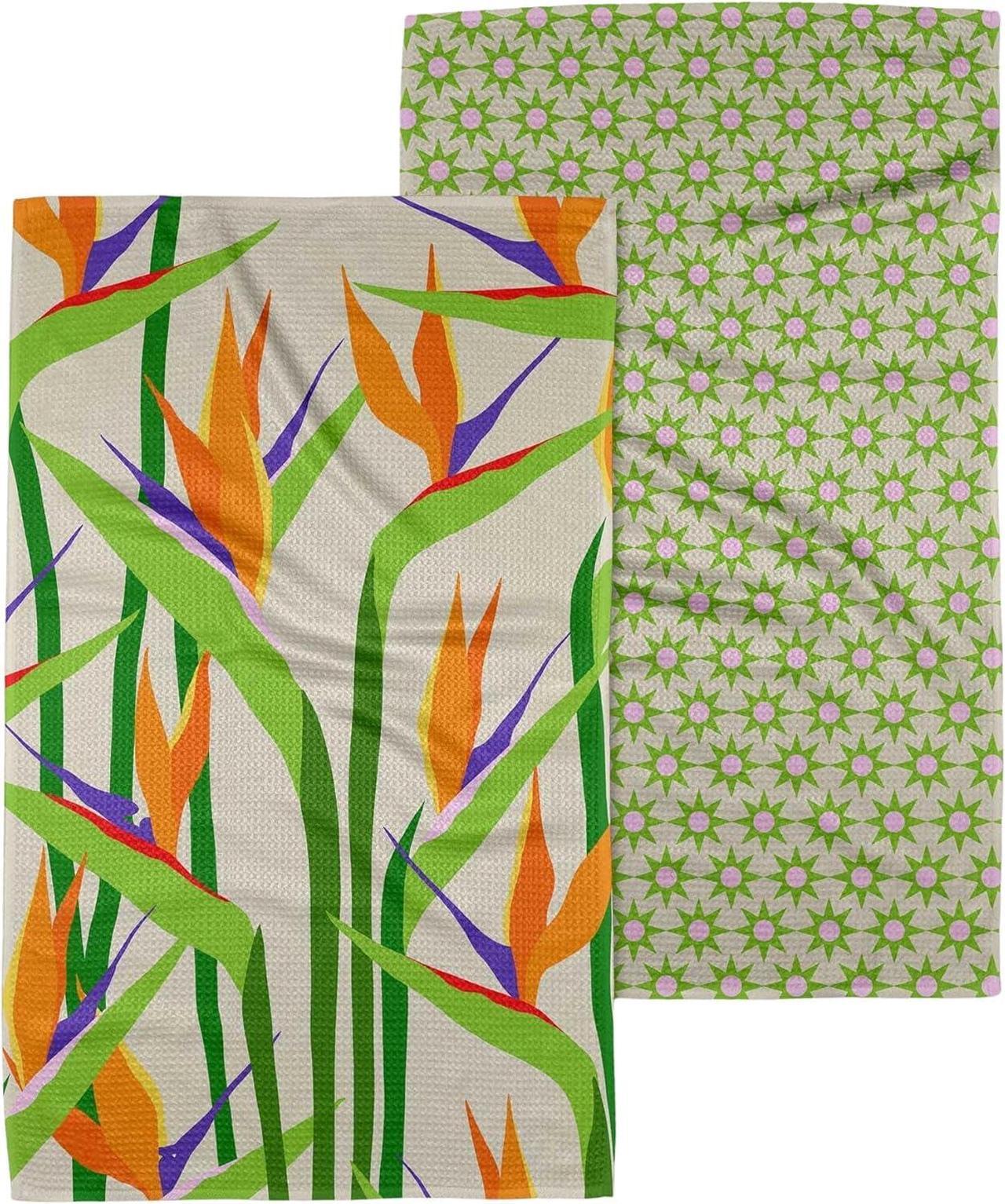 Main image of Kitchen Towels - Quick Dry Microfiber Cloth Dish Towels for Kitchen Drying - Premium Quick Dry Towel (Paradise Play 18 x 30 (2-Pack Set))