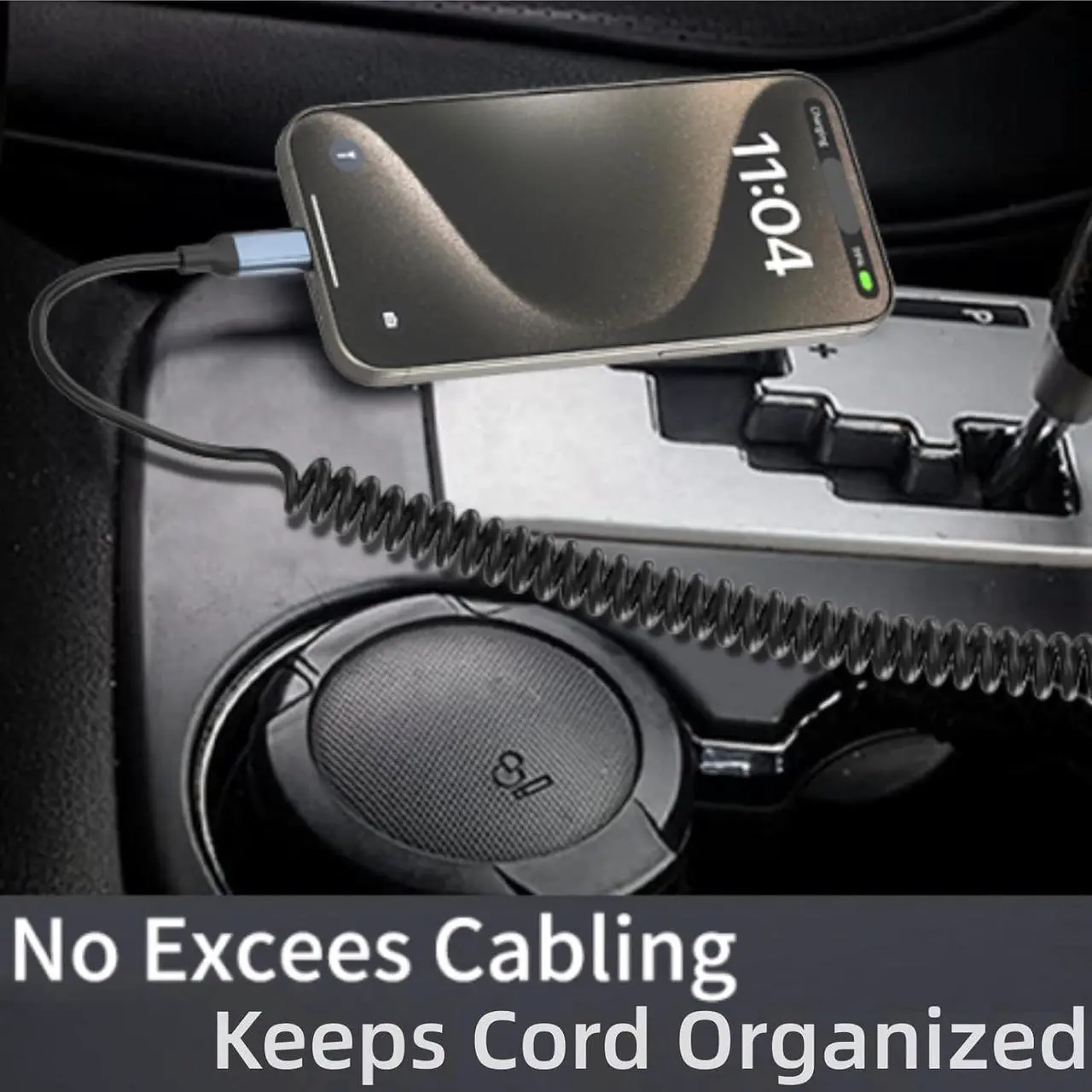Alt view image 3 of 6 - Coiled Lightning Cable for Car [MFi Certified] 2Pack Retractable iPhone Charger Cord  Car Play USB to Lightning Cable 3FT Coiled iPhone Charger Cord for iPhone14/13/12/11/8/7/Plus/6S iPad/iPod