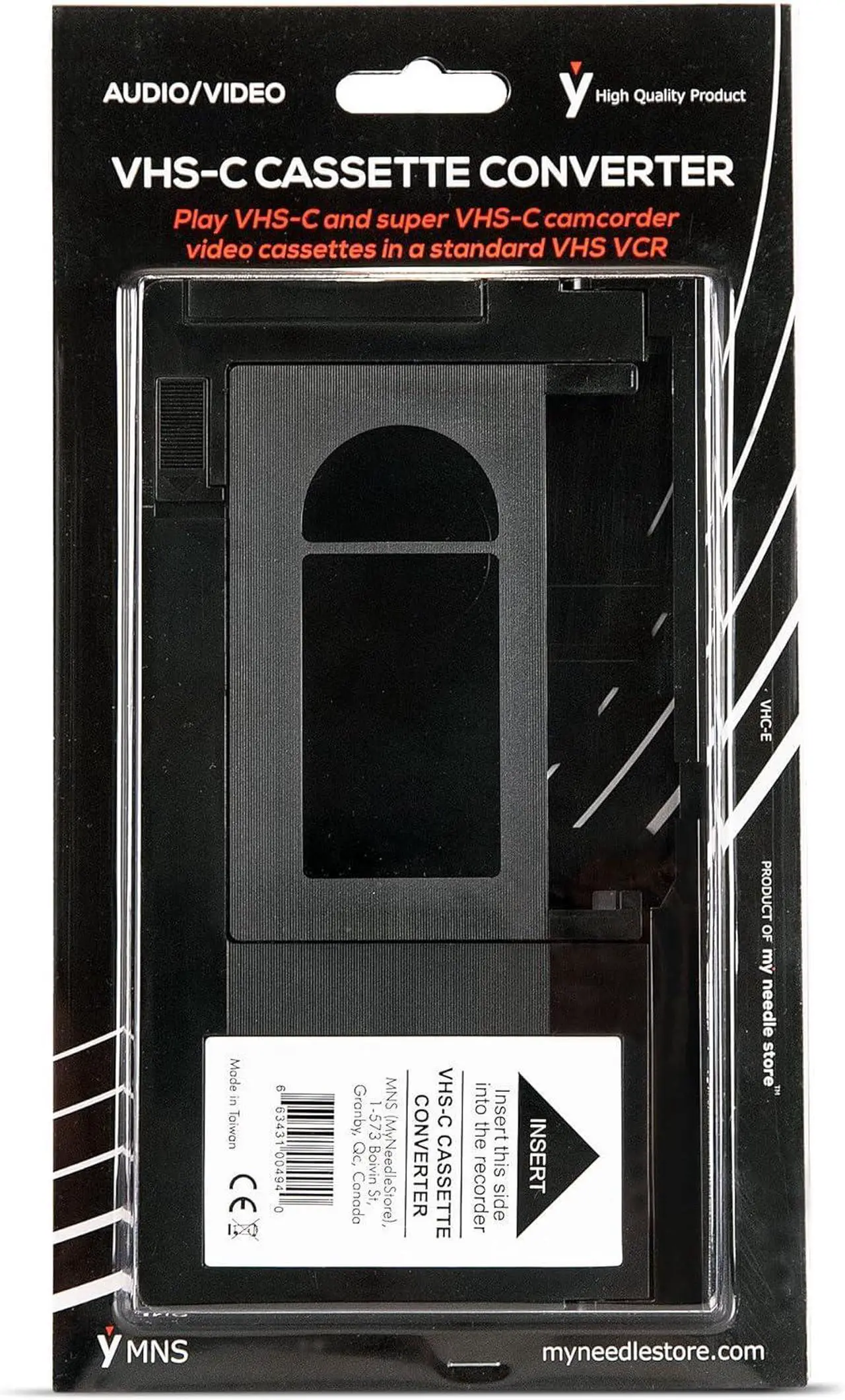 Alt view image 5 of 6 - Original Factory Sealed Store Cassette Adapter for Camcorders SVHS VHS-C to VHS C Ideal for VCR Player VHS Tapes Video Cassette Player and VHS to Digital Converting.