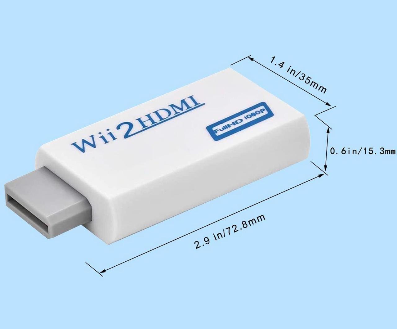Alt view image 5 of 6 - Wii to HDMI Converter Output Video Audio Adapter with 3.5mm Audio Video Output Supports All Wii Display Modes Best Compatibility and Stability for Nintendo (Wii to HDMI Adapter)
