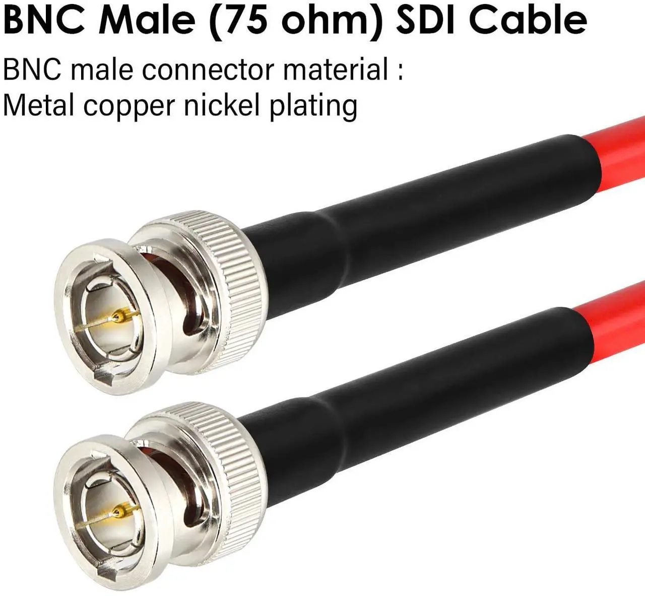 Alt view image 2 of 6 - 50FT SDI Cable BNC Cable XRDS-RF HD SDI Cable BNC Digital Video Cable 75 Ohm RG59 BNC Male Cable for 4K 1080P 3G/6G HD SDI Camera Monitor Video Recorder SDI to HDMI Converter Splitter Security Camera