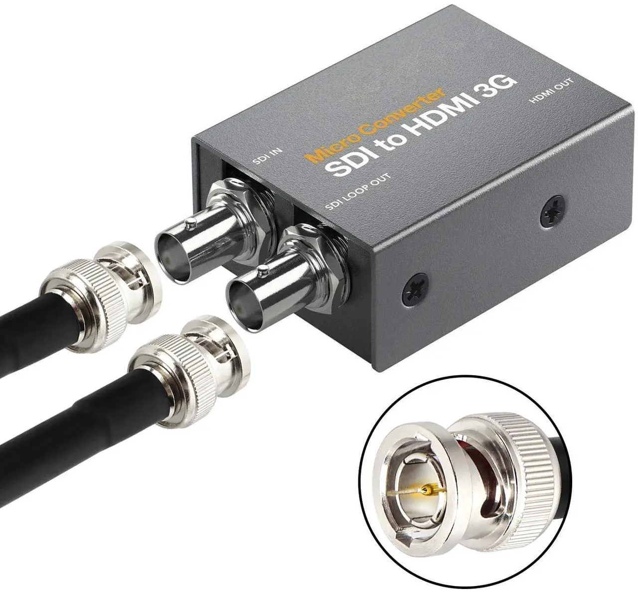 Alt view image 5 of 6 - 50FT SDI Cable BNC Cable XRDS-RF HD SDI Cable BNC Digital Video Cable 75 Ohm RG59 BNC Male Cable for 4K 1080P 3G/6G HD SDI Camera Monitor Video Recorder SDI to HDMI Converter Splitter Security Camera