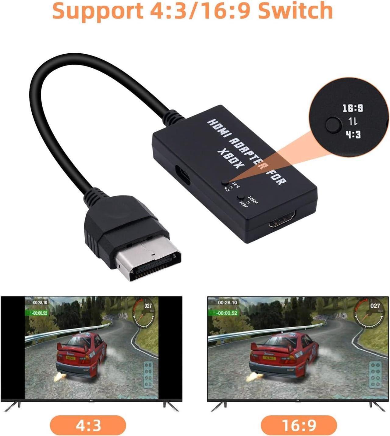 Alt view image 7 of 7 - Original Xbox to HDMI Adapter HD Link Cable Support 1080P/720P Xbox to HDMI Converter for Xbox Gen. 1 - Black