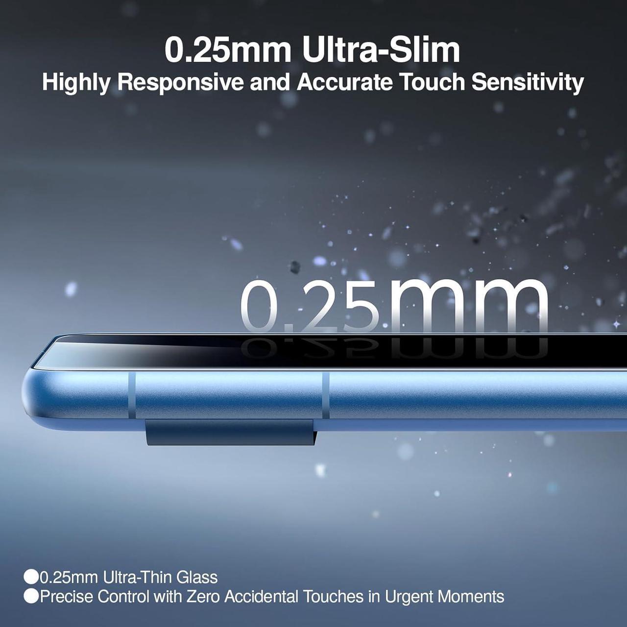 Alt view image 7 of 7 - [3 Pack for Google Pixel 8A Screen Protector with Camera Lens Protector Finger Print Reader Compatible Fast & Easy Installation Clear 9H Tempered Glass Film Alignment Frame