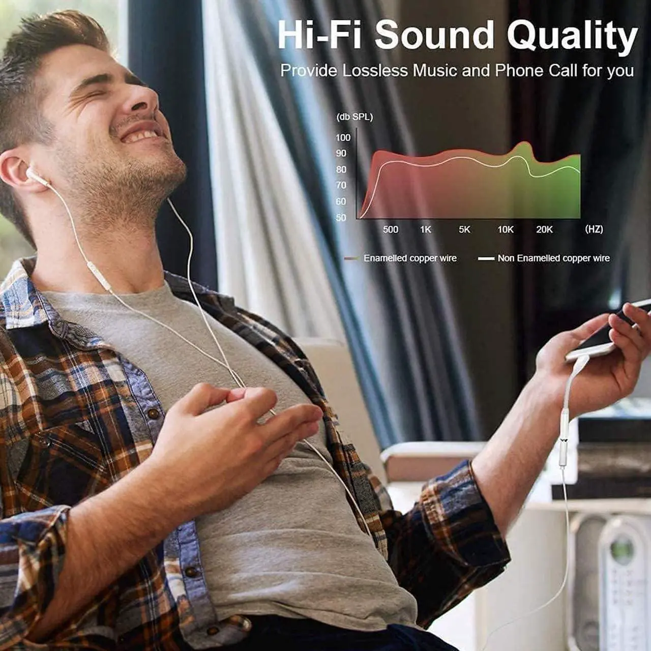 Alt view image 5 of 7 - [ MFi Certified] Lightning to 3.5 mm Headphone Jack Adapter 2 Pack iPhone 3.5mm Aux Adapter Converter Dongle Audio Cable for iPhone 14 13 12 11 Pro Max XS XR X 8 Support Music Control & All iOS