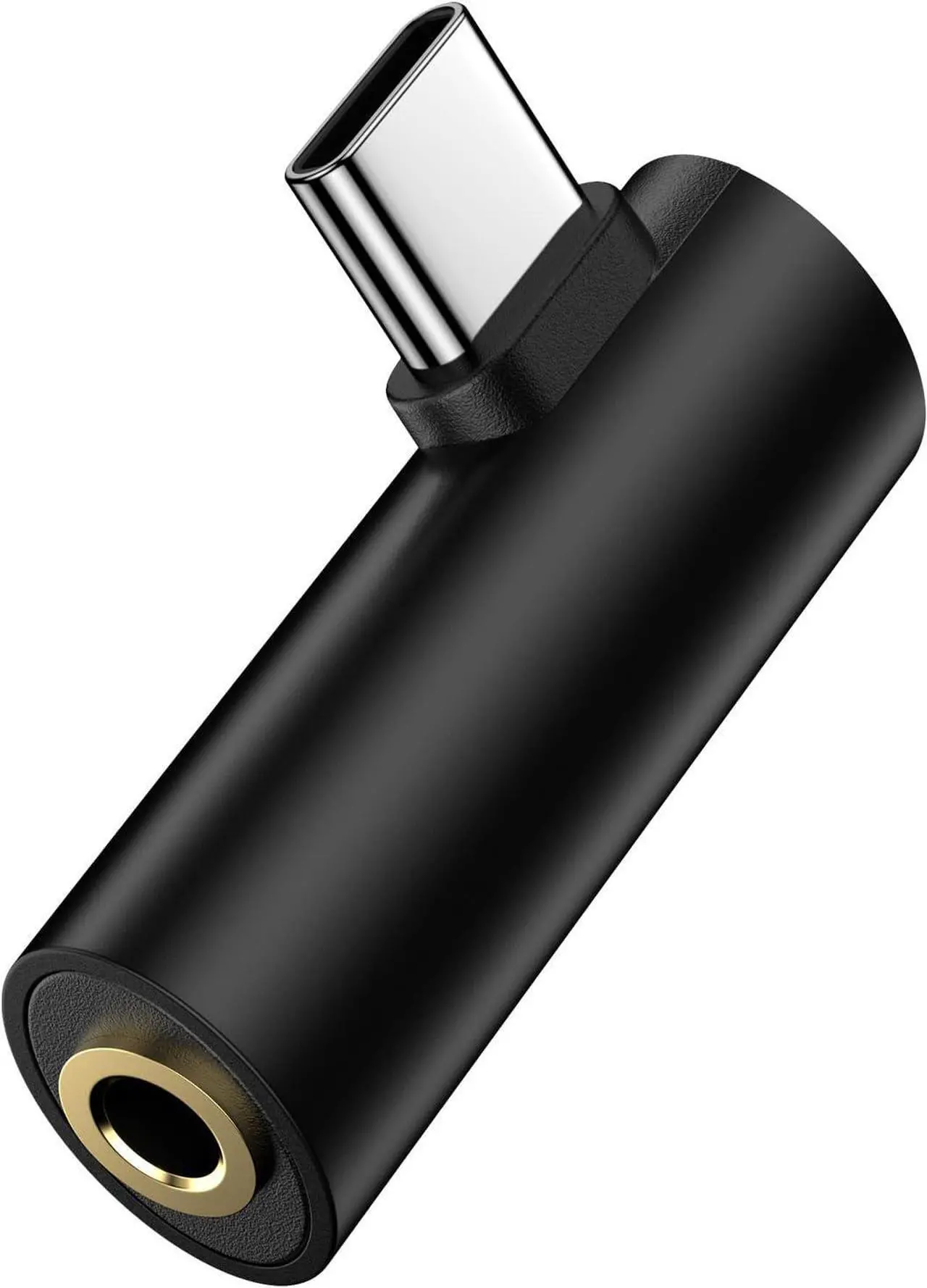 Main image of USB C to 3.5mm Headphone Jack Adapter for  Galaxy A16 A35 S25 Ultra S25 Plus S25 A55 S24 FE S23 Z Fold Flip 6 Android Phone Right Angle Type C to Audio Adapter Headphone Adapter Aux Adapter