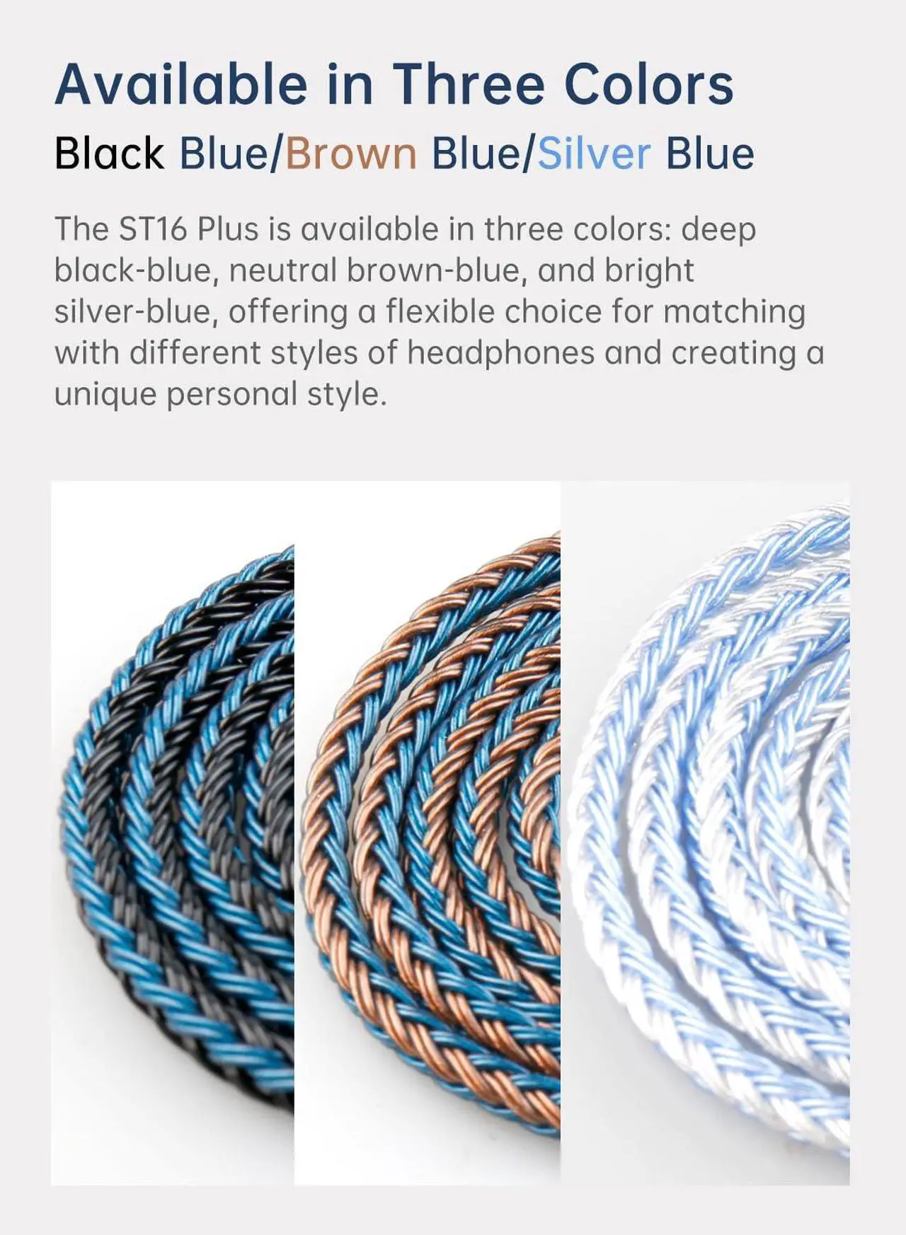 Alt view image 7 of 7 - 2 Meter 2 Pin IEM Cable 3.5mm KBEAR ST16 Plus Upgrade 16-Strand Headphone Extension Cable Silver-Plated Earbuds Wire for KZ ZST/AS10 Truthear Hexa/Zero Simgot EW100P/EW200 Moondrop blessing2