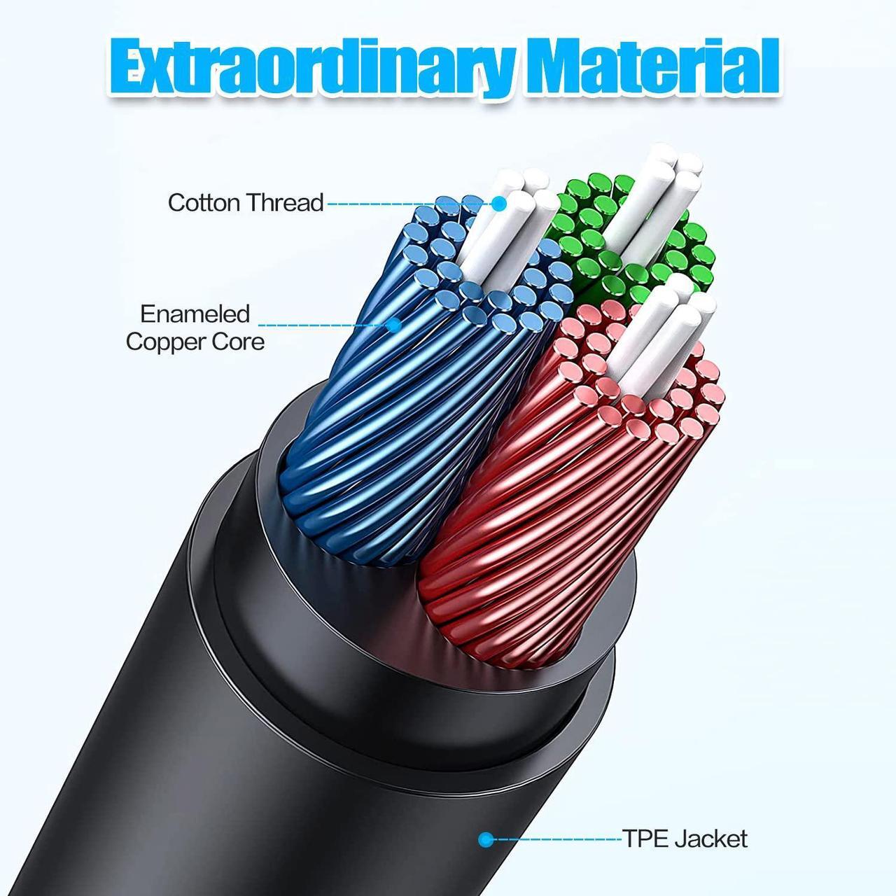 Alt view image 2 of 7 - 1.5M 5 Feet 3.5mm Jack Audio Stereo Earphone M/F Extension Cable Cord Male to Female