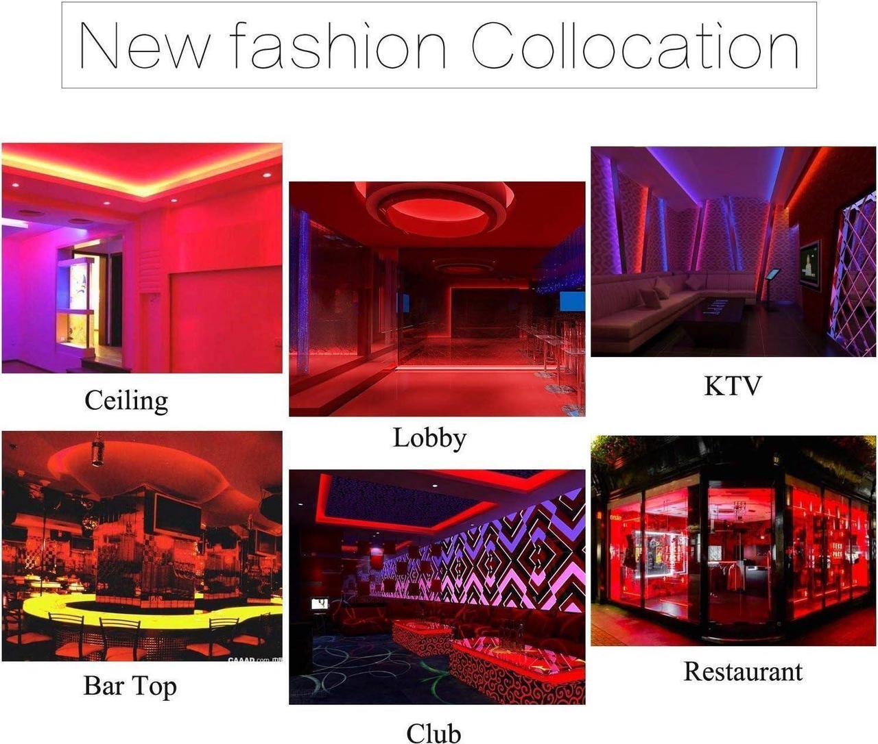 Alt view image 4 of 7 - Neon Led AC 110-120V LED NEON Light Strip Phone APP or Remote Control/Music Sync/Flexible/Waterproof/Dimmable/Multi-Modes LED Rope Light (Red 5m/16.4ft)