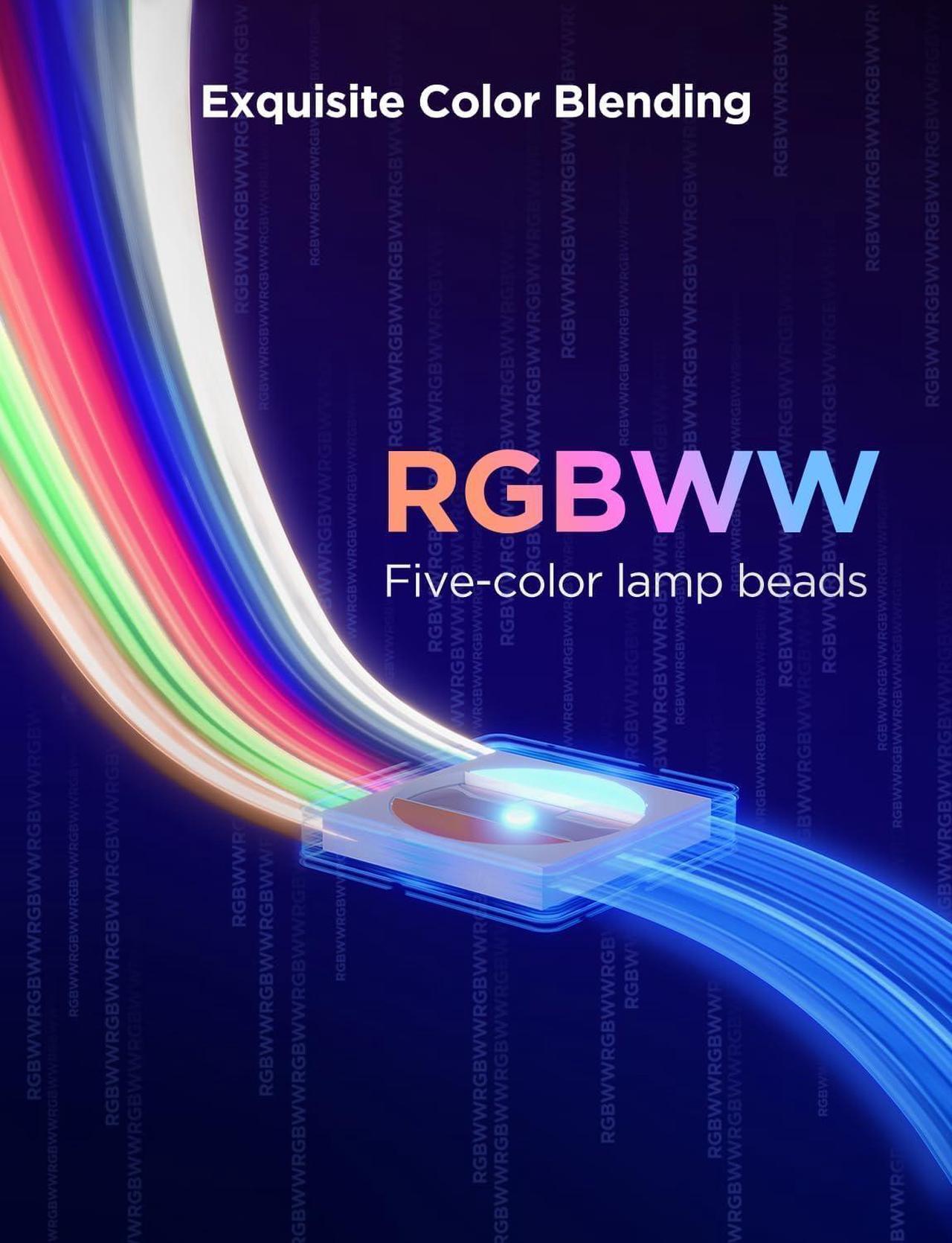 Alt view image 6 of 7 - RGBIC Strip Light 2 Pro with Matter 16.4ft Smart LED Strip Lights Work with Alexa and Google Assistant DIY Color Changing Light Strip LED Lights for Bedroom Cabinet Party Home Decor