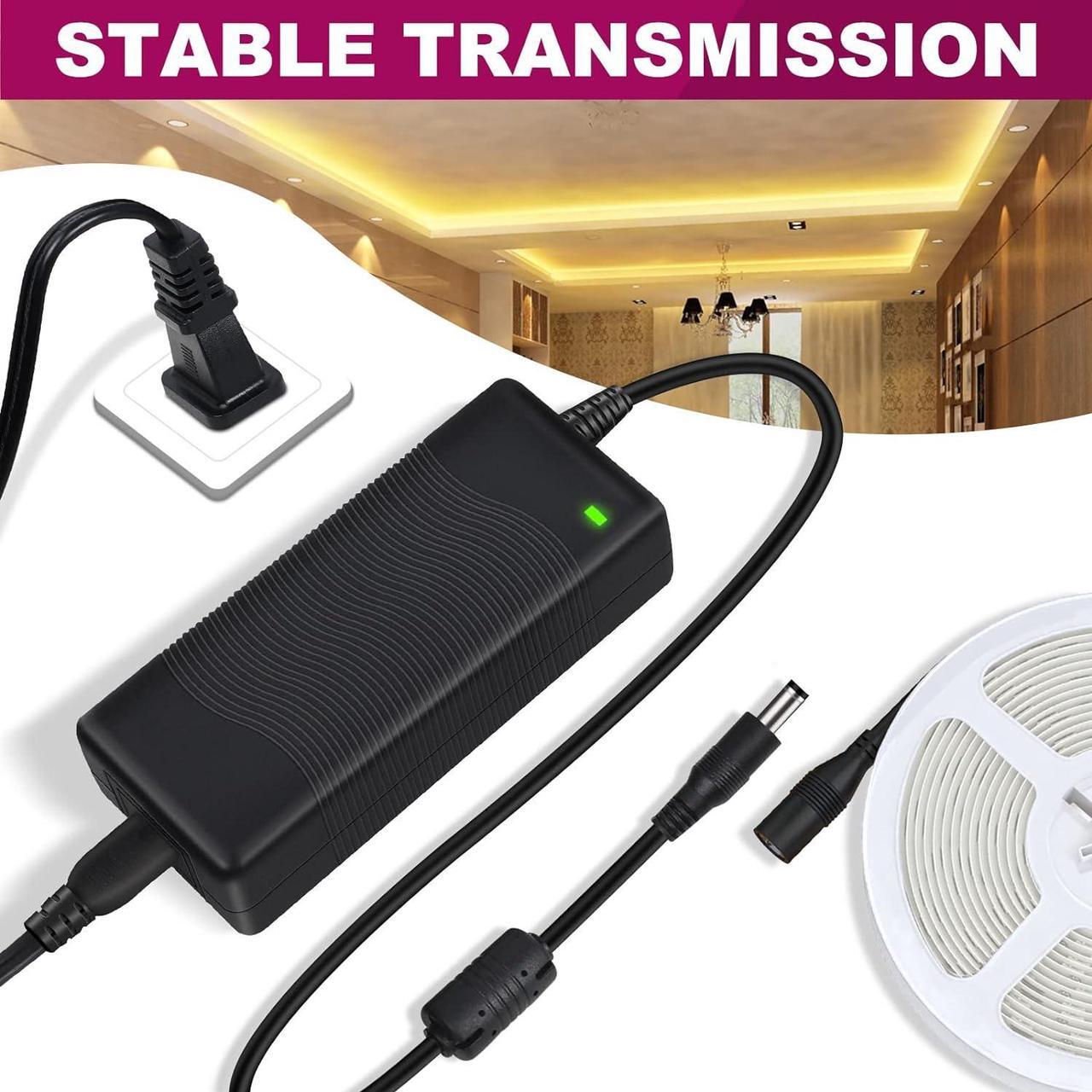 Alt view image 7 of 7 - 24V 4A Power Supply 96W LED Power Adapter UL-Listed 120V AC to 24V DC Converter Low Voltage Transformer for LED Strip Lights
