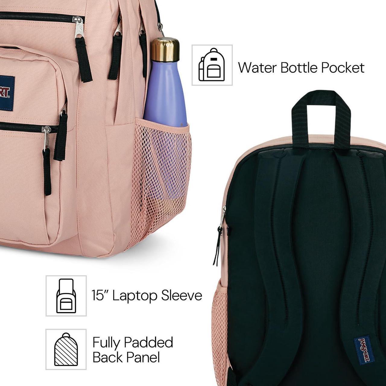 Alt view image 6 of 7 - JanSport Laptop Backpack - Computer Bag with 2 Compartments, Ergonomic Shoulder Straps, 15 Laptop Sleeve, Haul Handle - Black