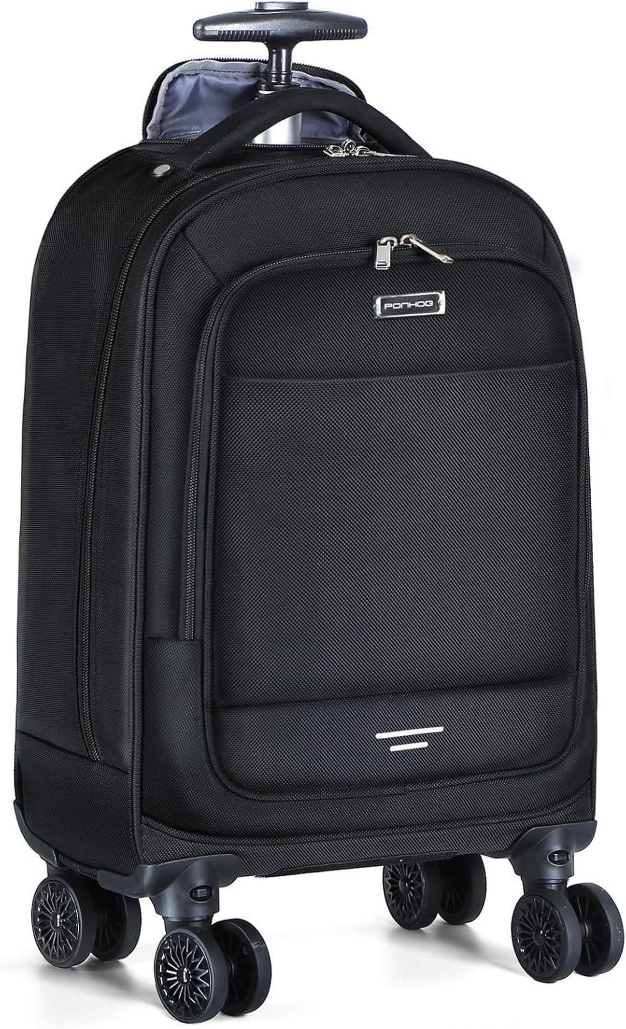 Main image of Rolling Backpack - 17 inch Laptop Backpack with 4 Spinner Wheels Carry on Travel Backpack Water Resistant Wheeled Backpacks for Women Men Suitable for Overnight College Work Black