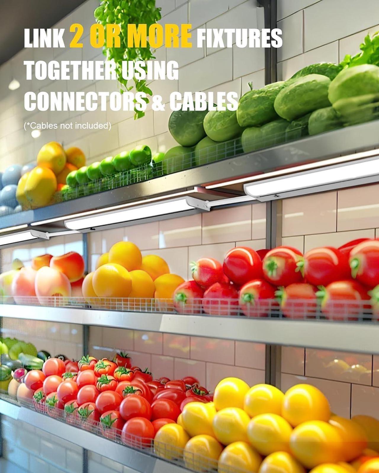 Alt view image 5 of 7 - Hardwired Under Cabinet Lighting 36 inch 3 Color Setting Warm White Cool White Daylight with Triac Dimmable Linkable Under Counter Lights for Kitchen 20W 120V 288 LED 2000Lumen CRI 93