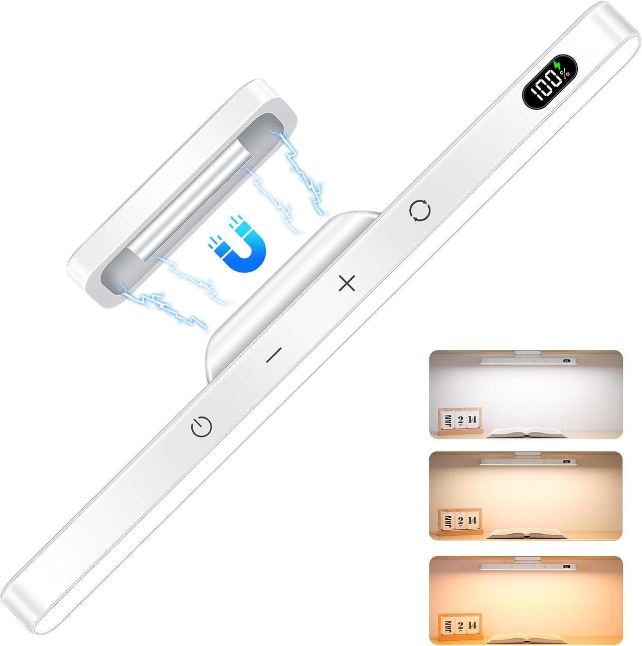 Main image of 3W Rechargeable Light Bar Touch Adjustable 3 Colors 120 LED Mirror Lights Magnetic for Cabinets Makeup Battery Stick On for Closet Kitchen Bedroom Bathroom Wall