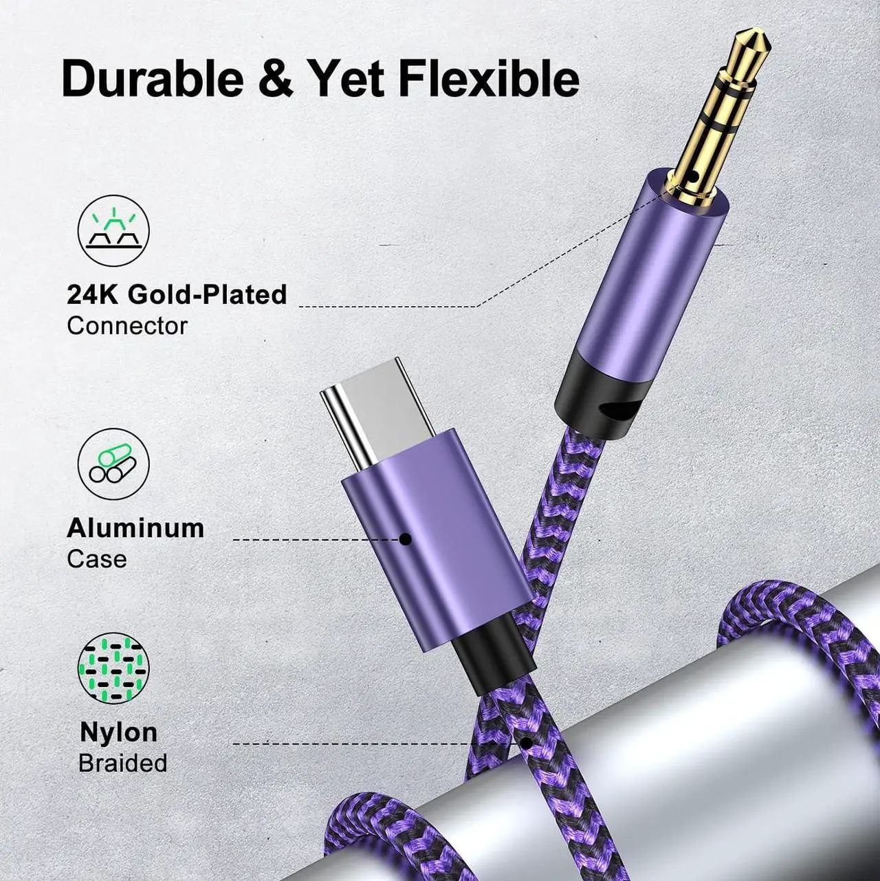 Alt view image 5 of 7 - S24 Ultra USB C to 3.5mm Aux Cable 3FT Type C to Headphone Male Cord Car Stereo Audio Jack Adapter Dongle Cable for Galaxy S25 S24 A16 A15 A55 A35 A54 A14 A13 S23 Ultra Pixel 9 8 Pro iPhone 16