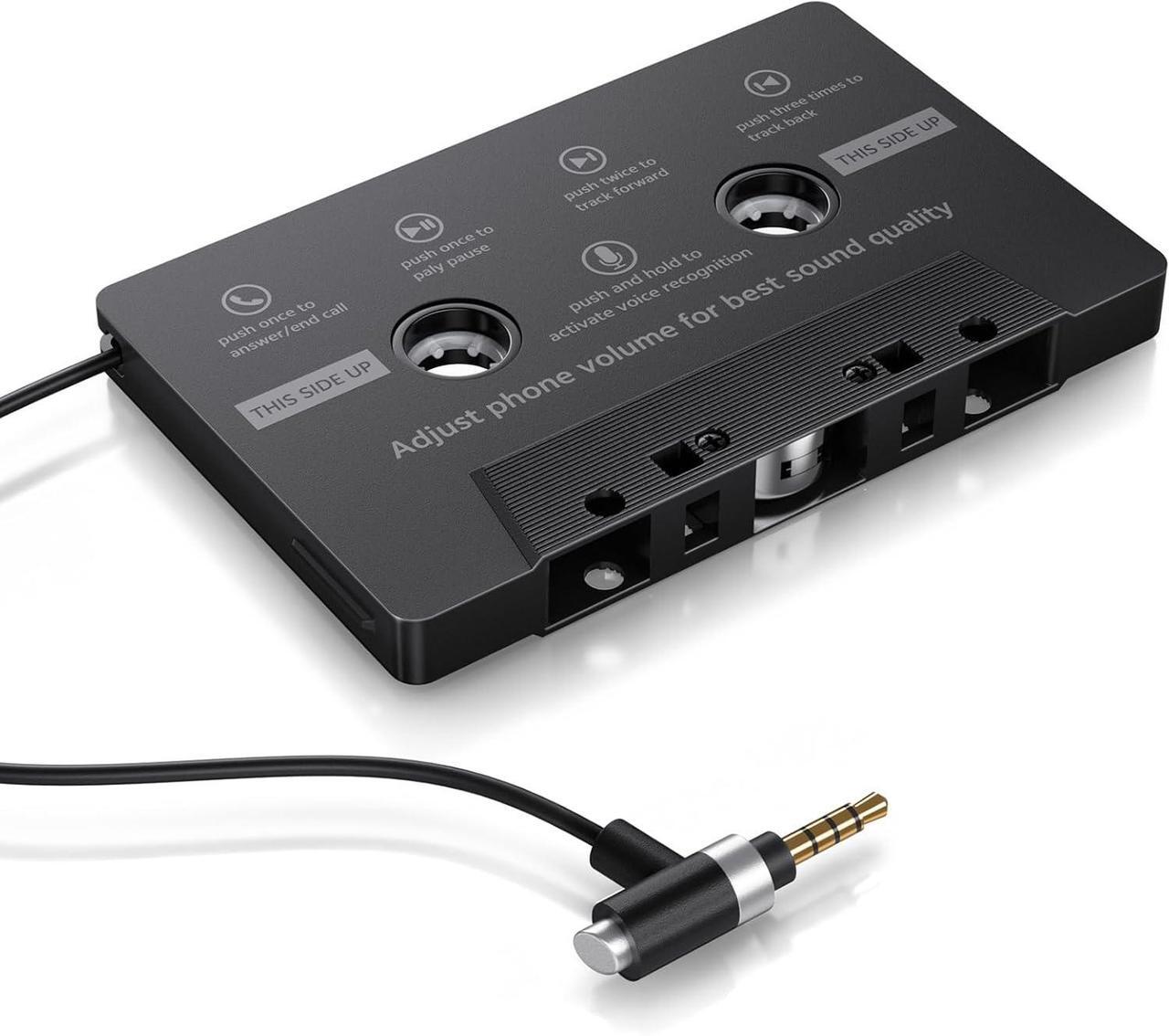 Main image of Car Cassette AUX Adapter with Hands-Free Calling  Great for Old Car Stereo  Compatible with Smartphones and MP3 Players