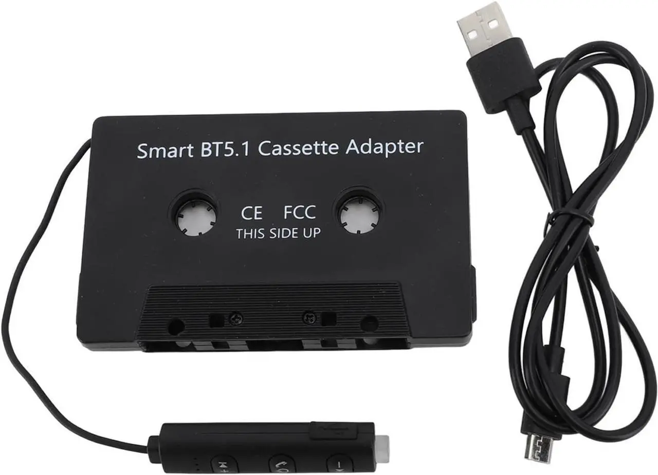 Alt view image 6 of 7 - DC5V Bluetooth Cassette Adapter BT5.1 Universal Wireless Cassette Tape to Aux Adapter for Cars Trucks with Cassette Player