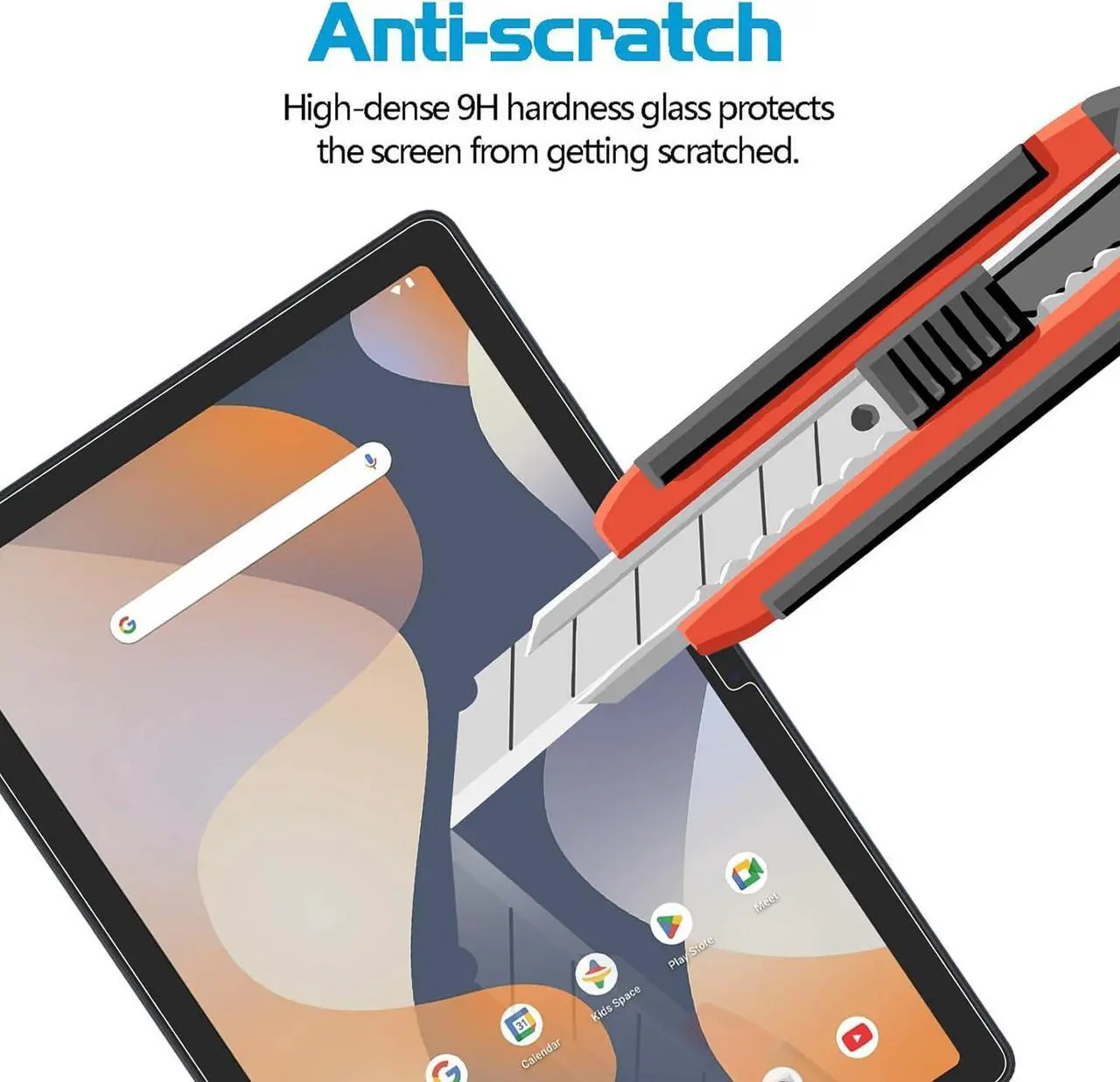 Alt view image 4 of 6 - 2-Pack Screen Protector for Onn 10.1 inch Tablet 2024 4rd Gen Tempered Glass Film [235 * 153mm/ 9.25 * 6.02 inch]