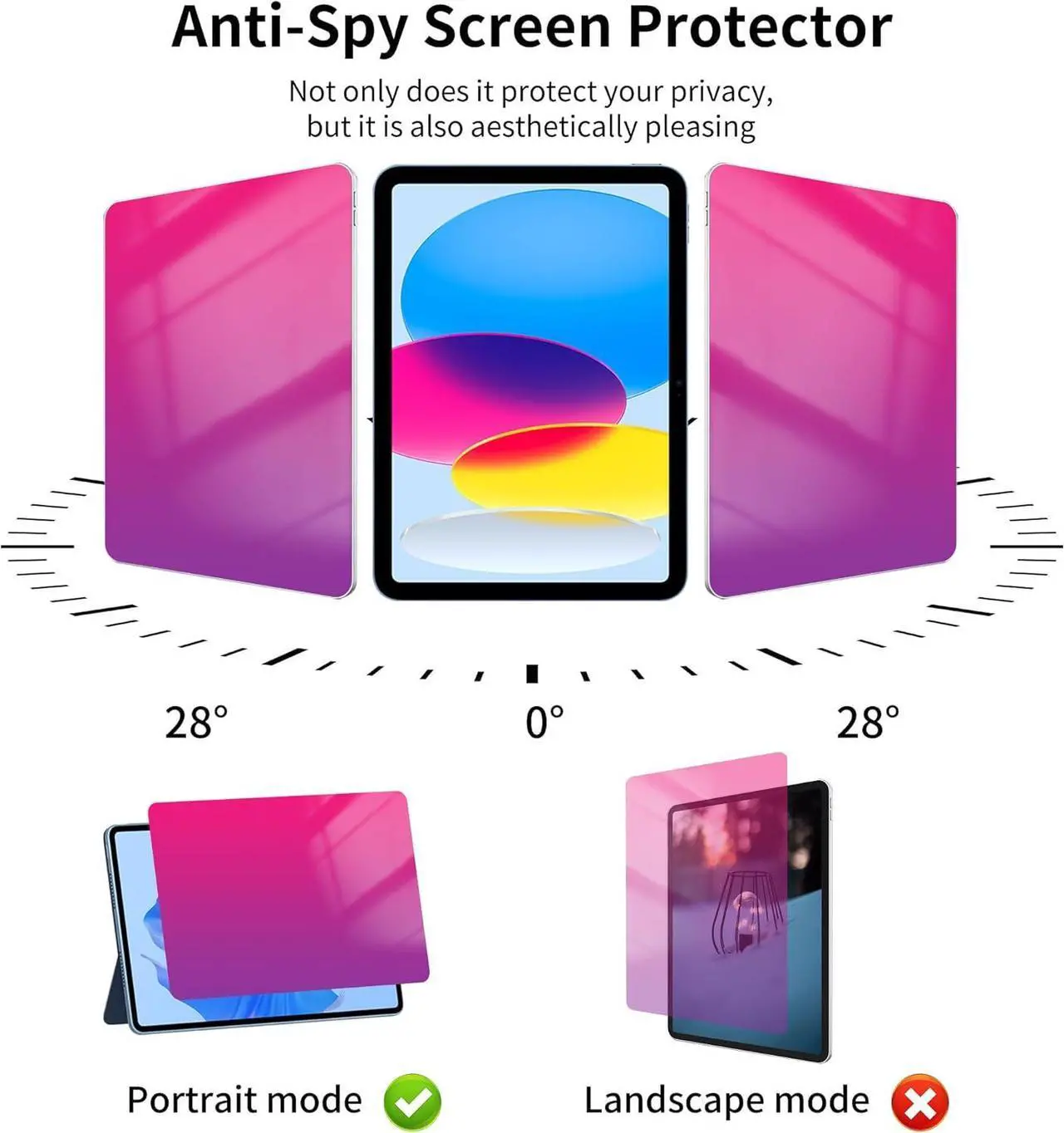 Alt view image 3 of 7 - Screen Protector compatible with onn. 10.1 Kids Tablet (2024 Model) [Tempered Glass] [2-PACK] [Japan Glass with 9H Hardness]