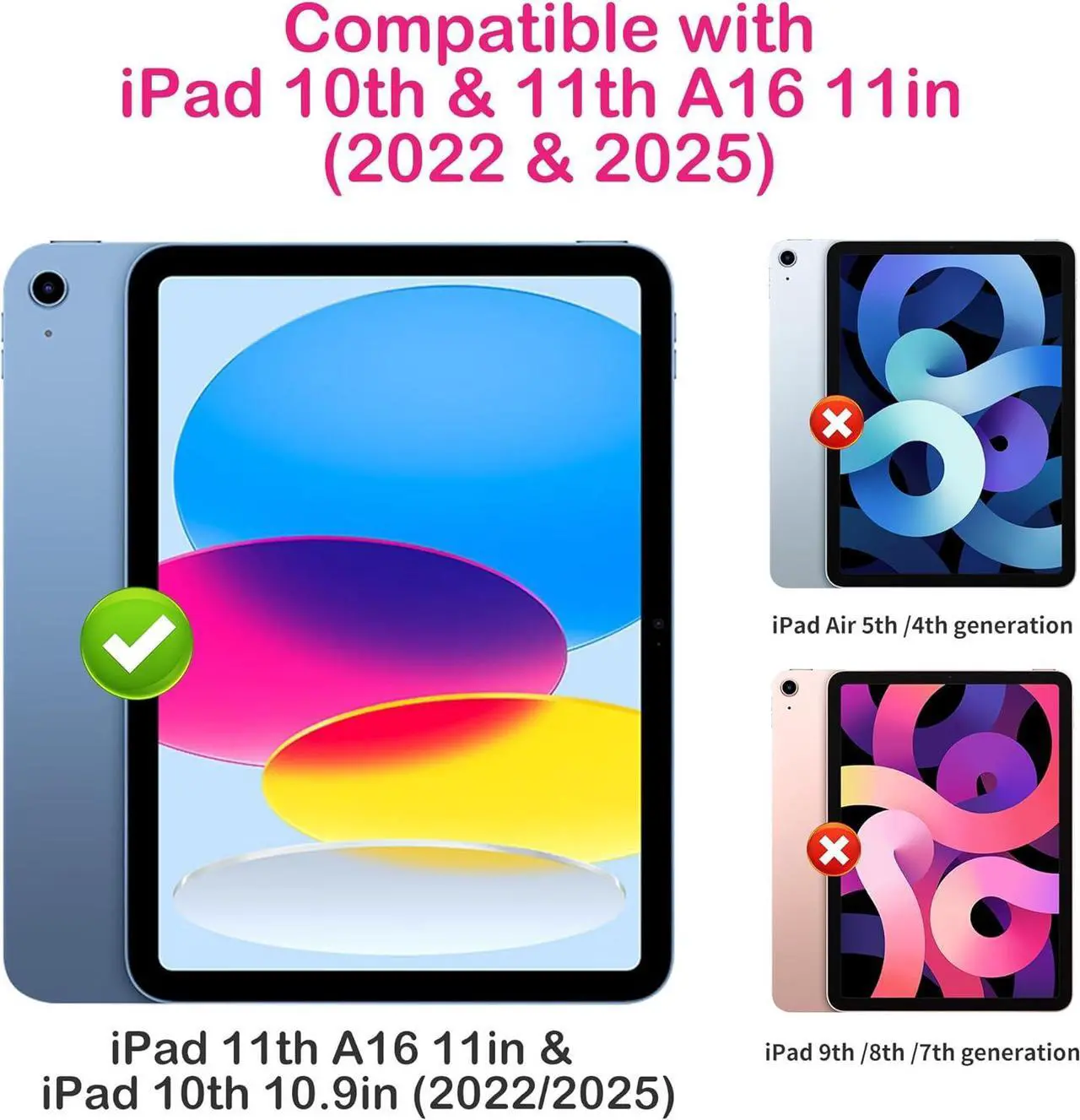 Alt view image 2 of 7 - Screen Protector compatible with onn. 10.1 Kids Tablet (2024 Model) [Tempered Glass] [2-PACK] [Japan Glass with 9H Hardness]