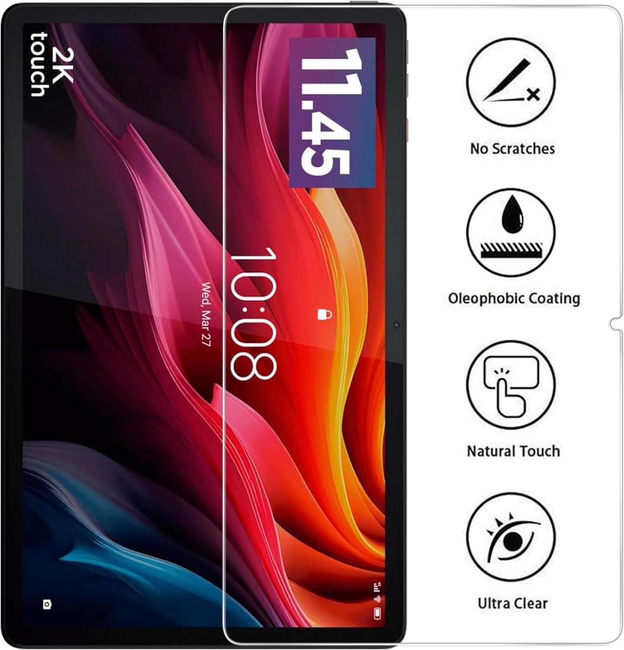 Alt view image 5 of 7 - 2 Pack Screen Protector for  Tab P11 2nd Gen/ Tab K11 Plus/ Tab Plus 2024 11.5 Inch Tempered Glass Film Easy Installation