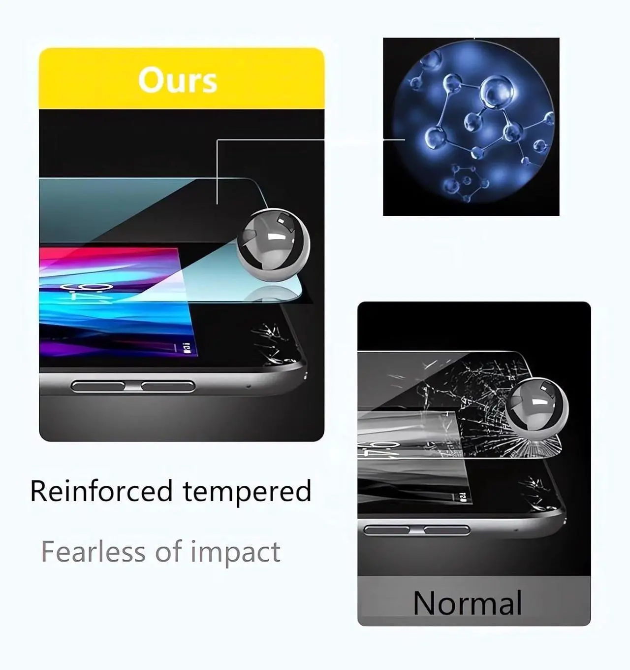 Alt view image 4 of 6 - [ 2 Pack] Tempered Glass Screen Protector for Onn 10.1 inch Tablet 4th Gen 2024/10.1 Kids and Pro Tablet Gen 4 Shockproof high Definition Protector (Onn 10.1 Inch 2024)