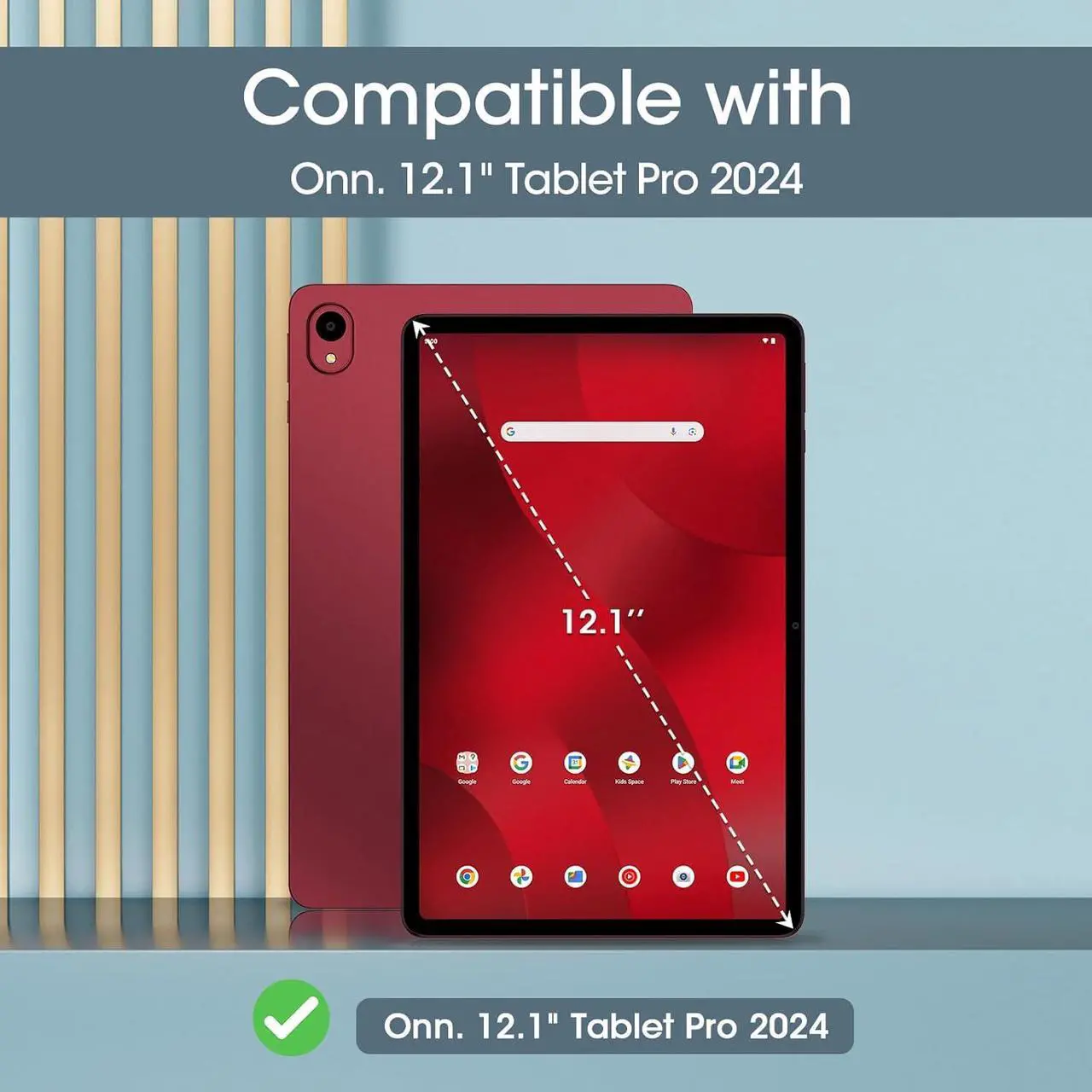 Alt view image 2 of 6 - 2 Pack Screen Protector for onn. 12.1 Tablet Pro 2024 Tempered Glass Film Guard for onn. 12.1 Tablet Pro 2024 Model