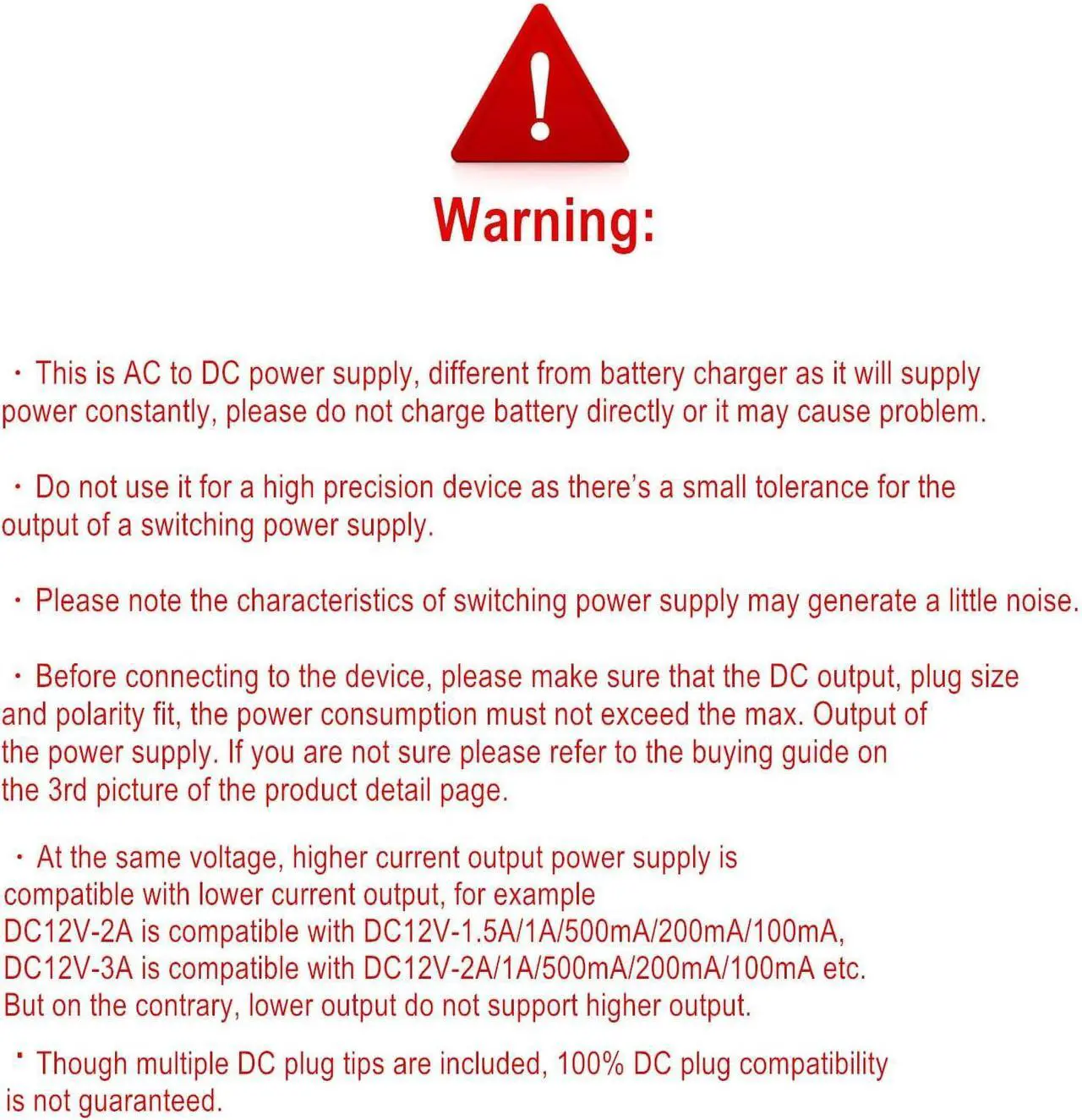 Alt view image 4 of 7 - Universal AC Adapter 12V 2A Power Supply Charger 24W AC110V to DC12V 2000mA 1500mA 1000mA 500mA Power Driver 8 DC Plug Tips 12 Volt Converter Inverter Transformer ac dc Adapter(DC12V~2A)