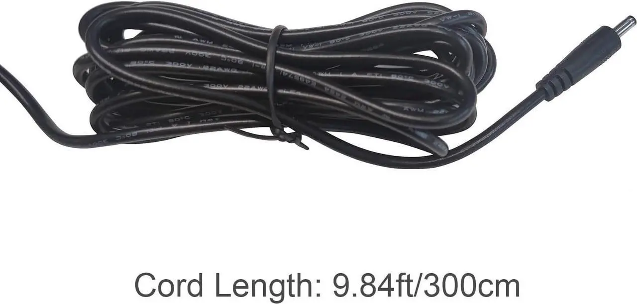 Alt view image 2 of 7 - Power Supply Adapter 12V 1A 12 Watts AC DC Power Supply Adapter with UL Certified 9.8FT Power Cord and 3.5 x 1.35mm Plug and one More 5.5 x 2.1mm Additional DC Plug for CCTV Camera etc