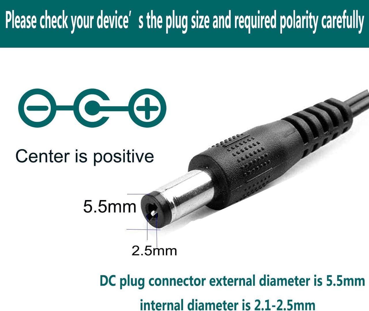 Alt view image 4 of 7 - 12V 1.5A AC Adapter Power Supply 100-240V 50-60Hz AC to DC 12 Volt 1.5A Switching Power Supply AC/DC Converter Transformer 12V 1.5 Amp Power Adapter with 5.5 x 2.1mm / 2.5mm Plug