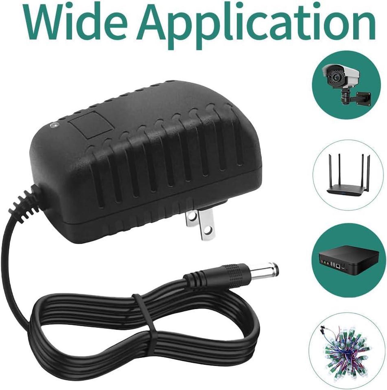 Alt view image 7 of 7 - 12V 1.5A AC Adapter Power Supply 100-240V 50-60Hz AC to DC 12 Volt 1.5A Switching Power Supply AC/DC Converter Transformer 12V 1.5 Amp Power Adapter with 5.5 x 2.1mm / 2.5mm Plug