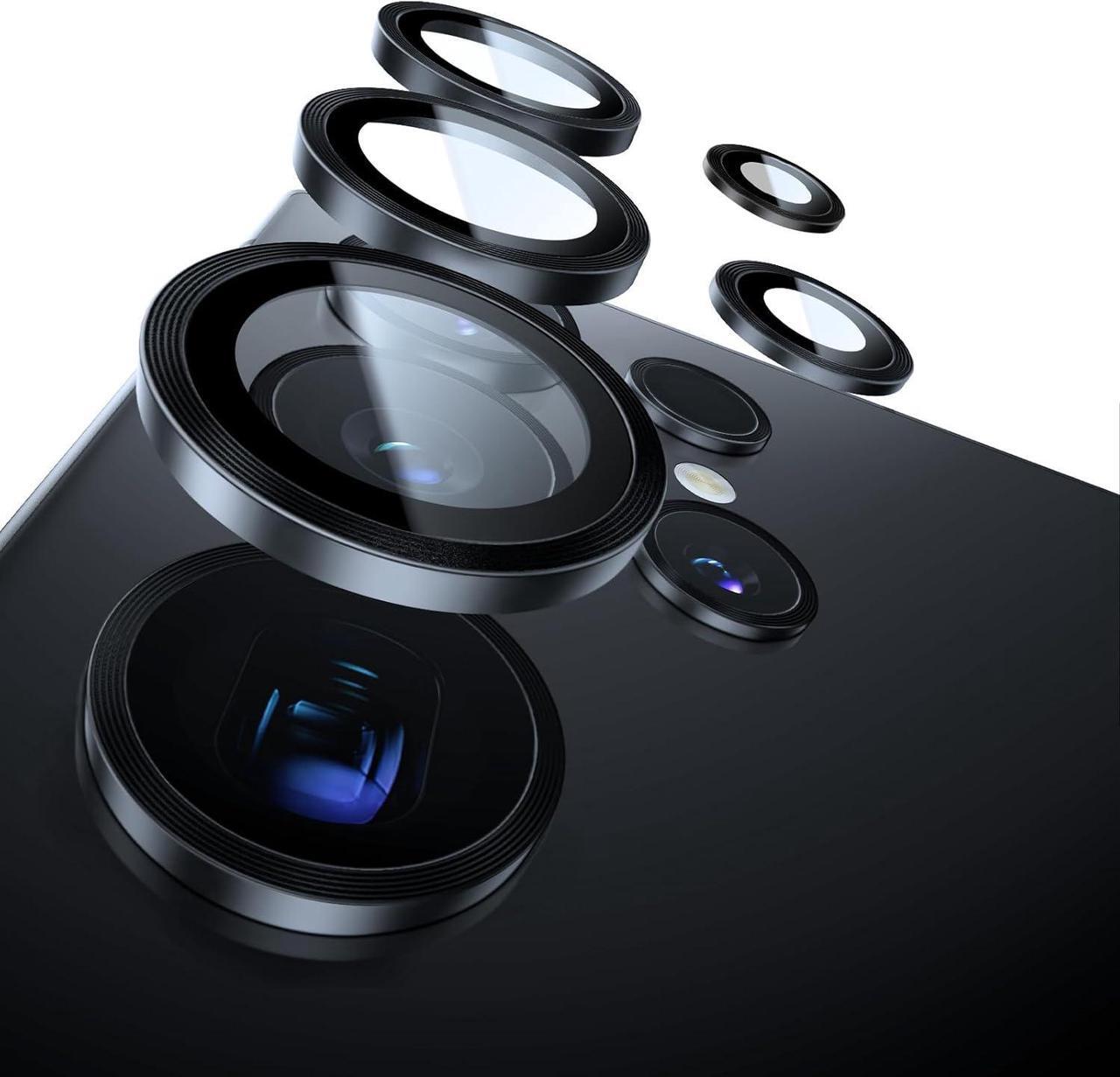Alt view image 7 of 7 - Unbreak Top 9H+ Glass for  Galaxy S25 Ultra Camera Lens Protector (Military Grade Shatterproof & Longest Durable)  S25 Ultra Camera Lens Protector Titanium Black