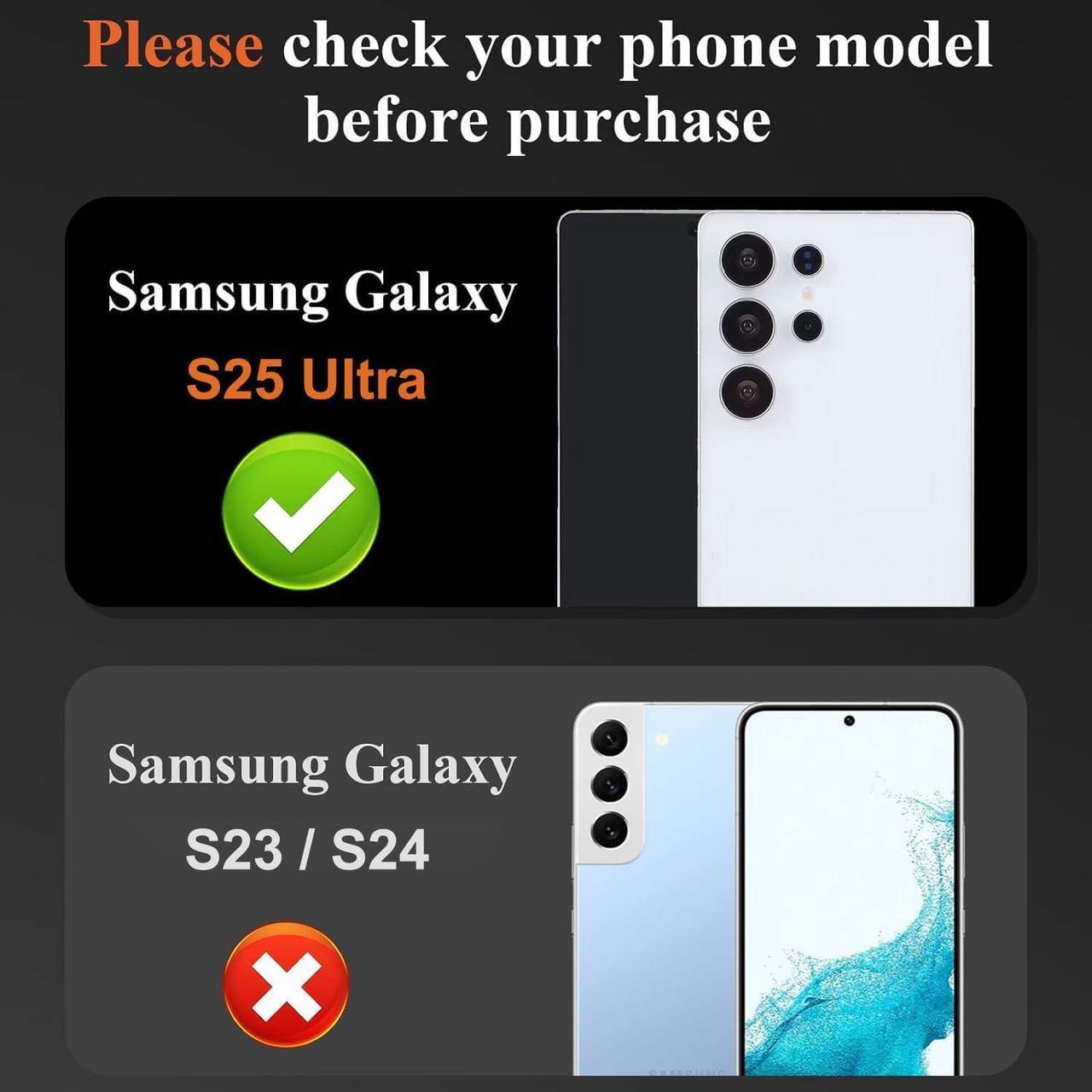 Alt view image 2 of 7 - Camera Lens Protector for  Galaxy S25 Ultra(6.9 Inch) 9H Hardness Anti Scratch Easy Installation Tempered Glass [3-Packs] - Black